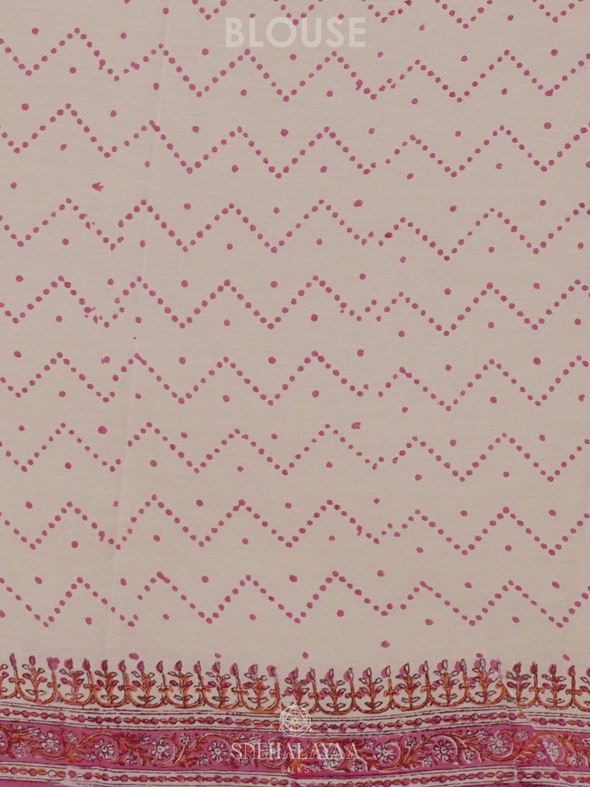 White Jaipur Cotoon Saree