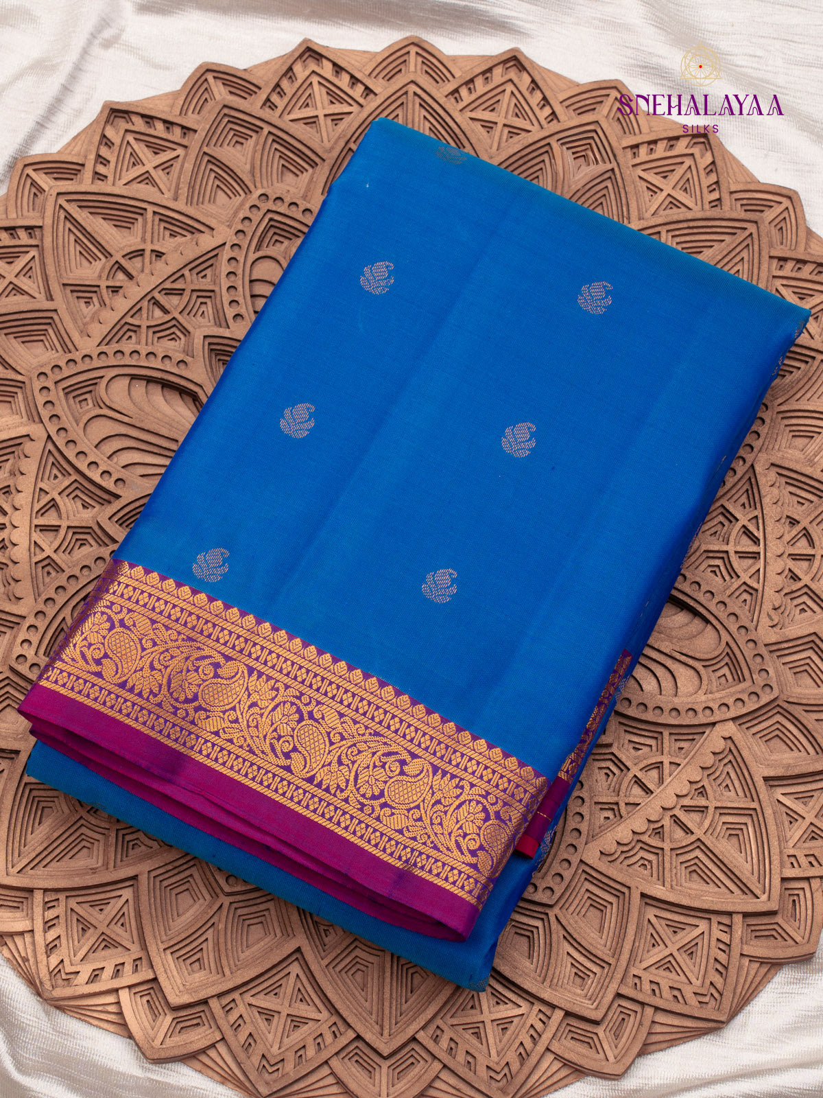 Blue Kanjivaram Silk Saree