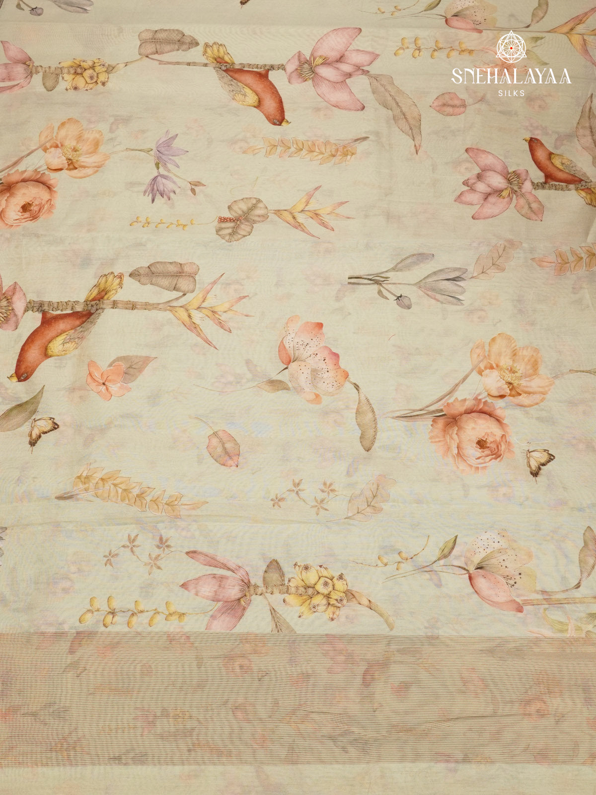 Sage Green Chanderi Saree