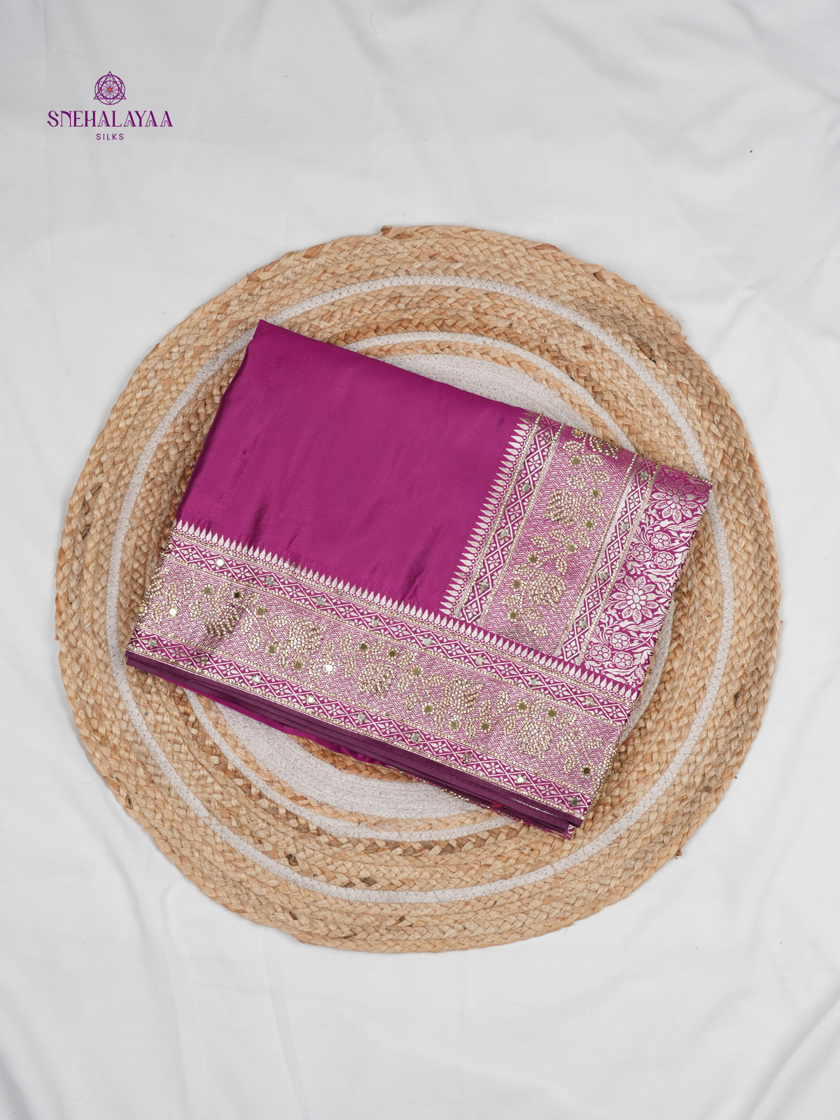 Magenta Designer Saree