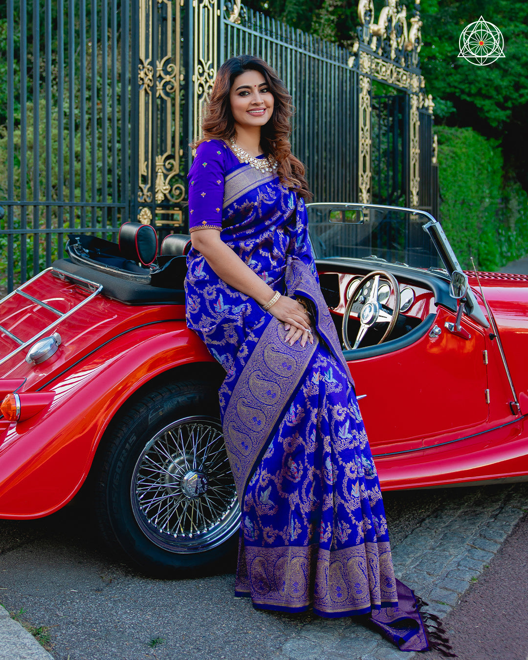 Royal Blue Kanjivaram silk Saree