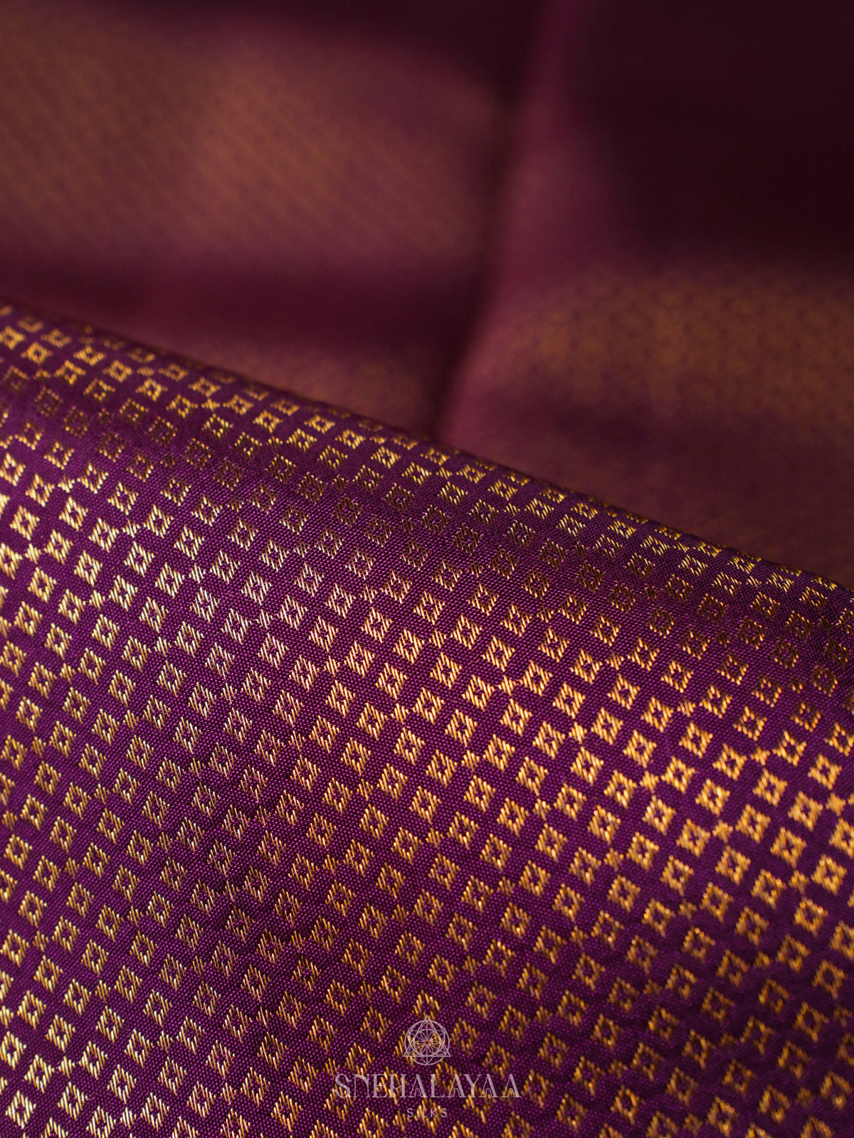 Purple Kanjivaram Silk Saree