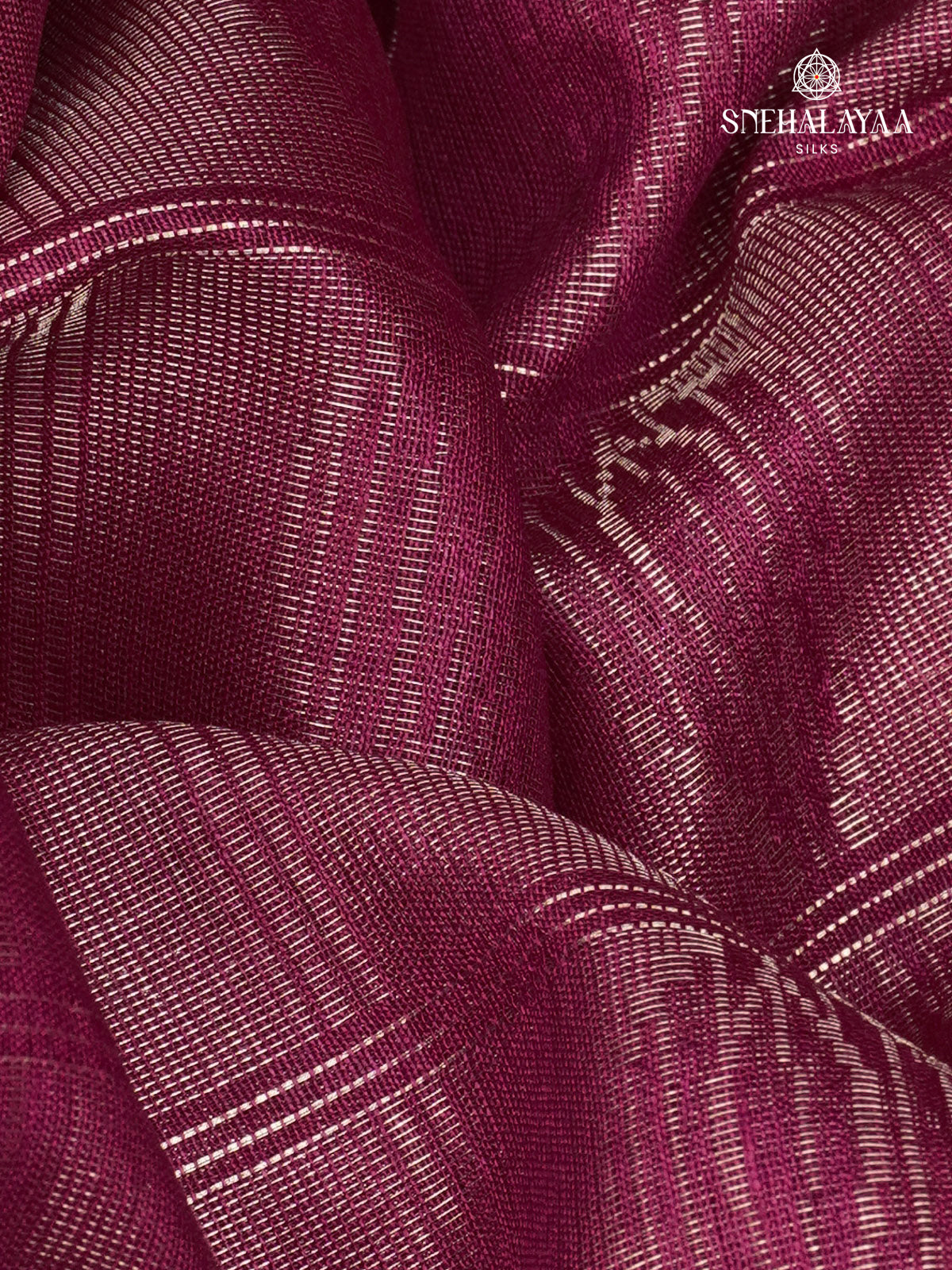 Magenta Bamboo Silk Saree