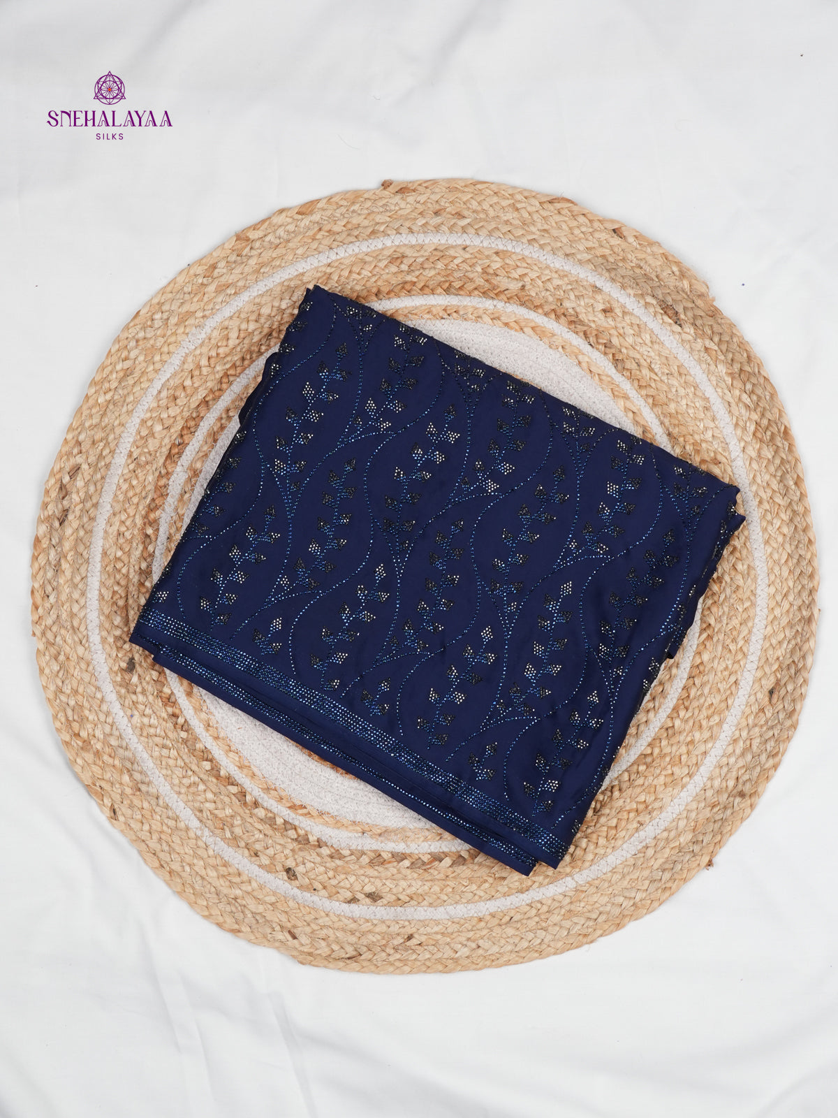 Navy Blue Designer Saree