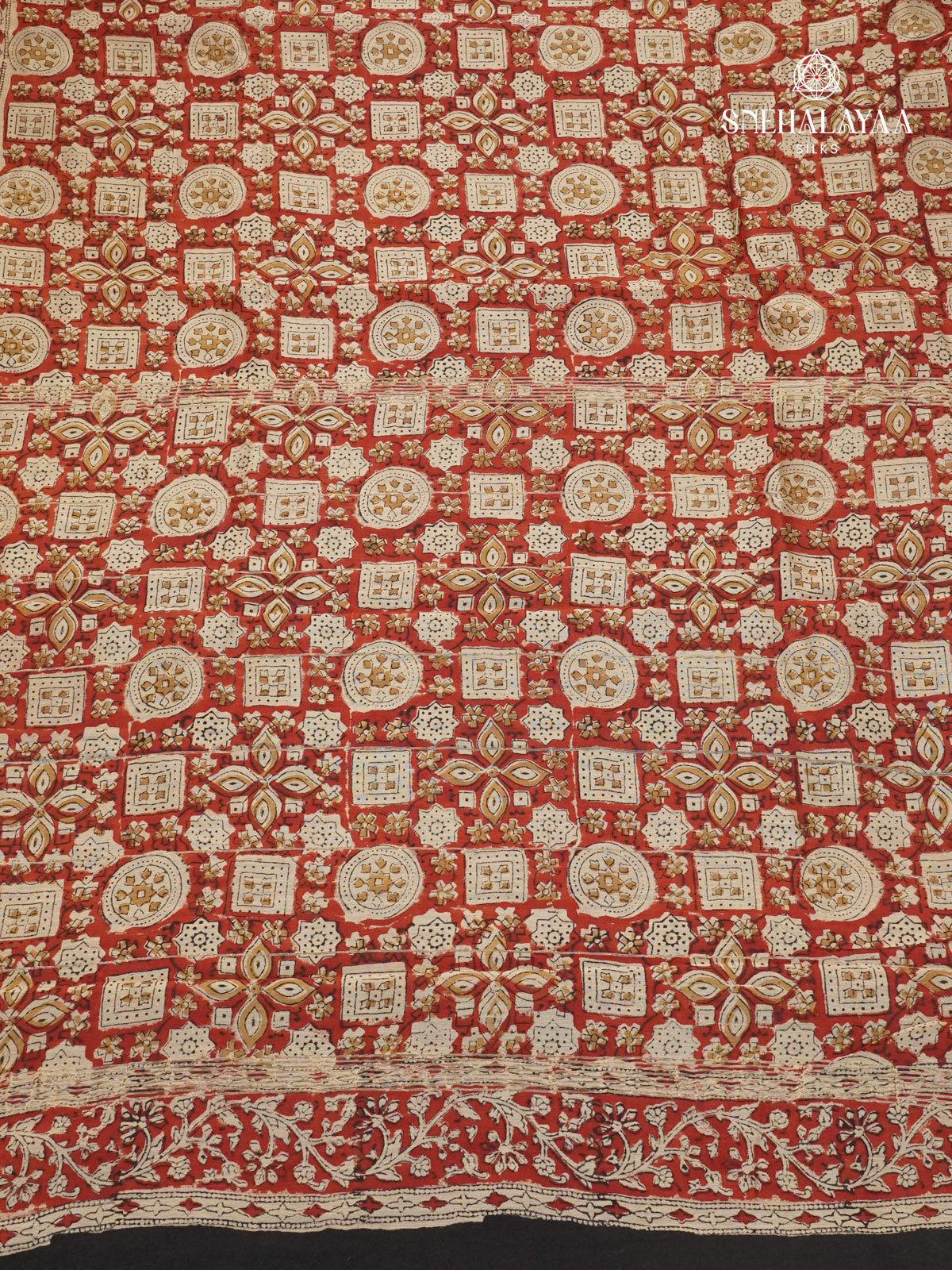 Maroon Chanderi Saree