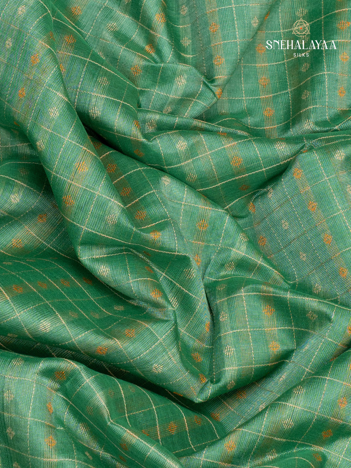 Light Green Kanchi Silk Cotton Saree