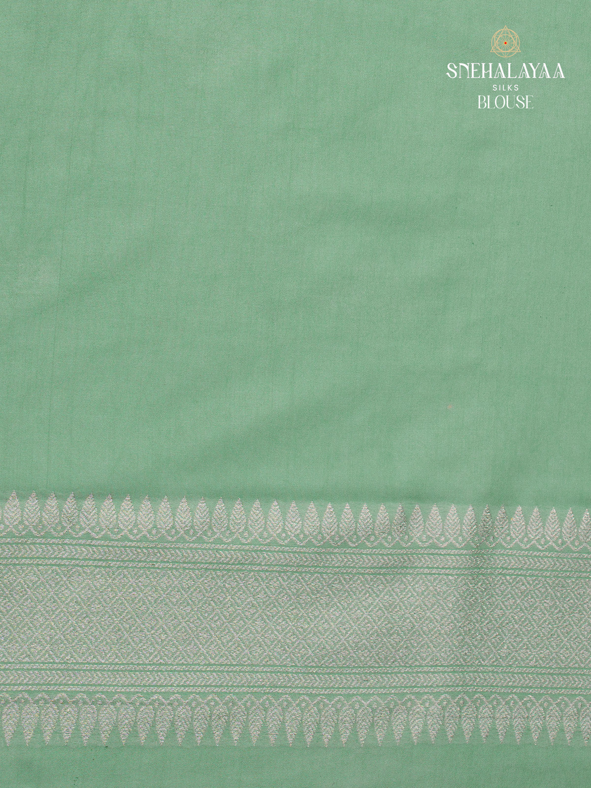 Pista Green Satin Banaras Saree