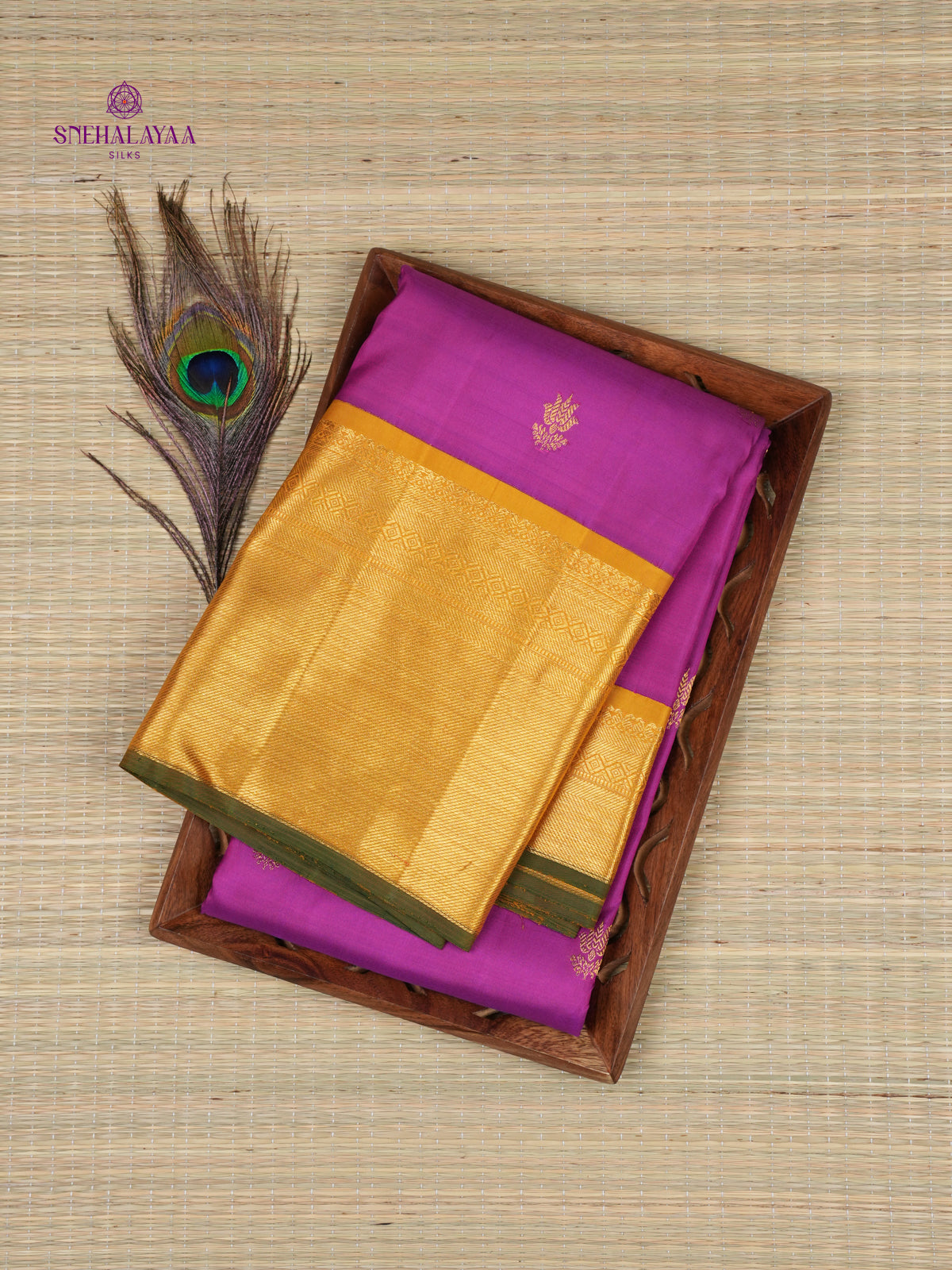 Magenta Kanjivaram Silk Saree