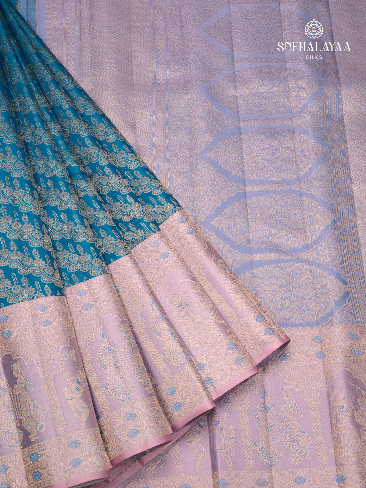 Blue Kanjivaram Silk Saree