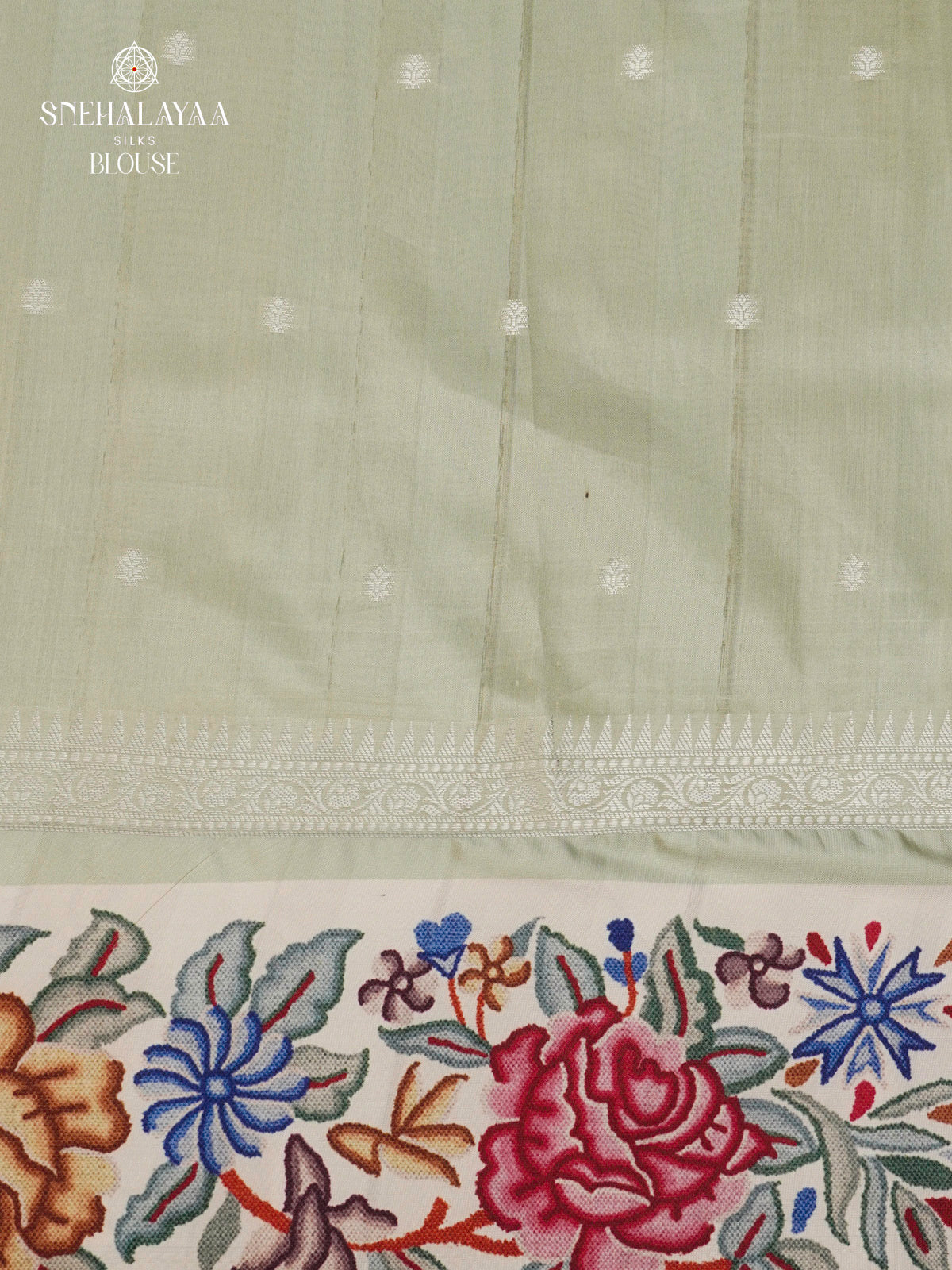 Pale Green Banaras Dola Silk Saree