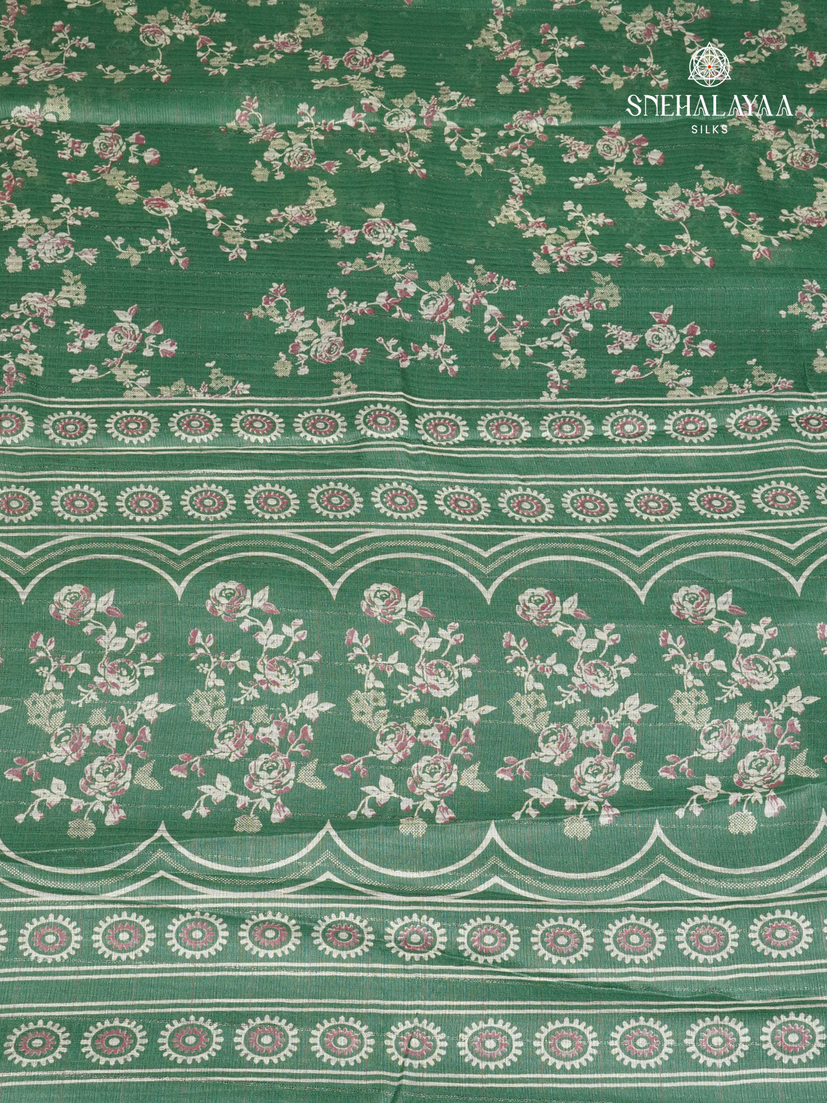 Green Dola Silk Saree