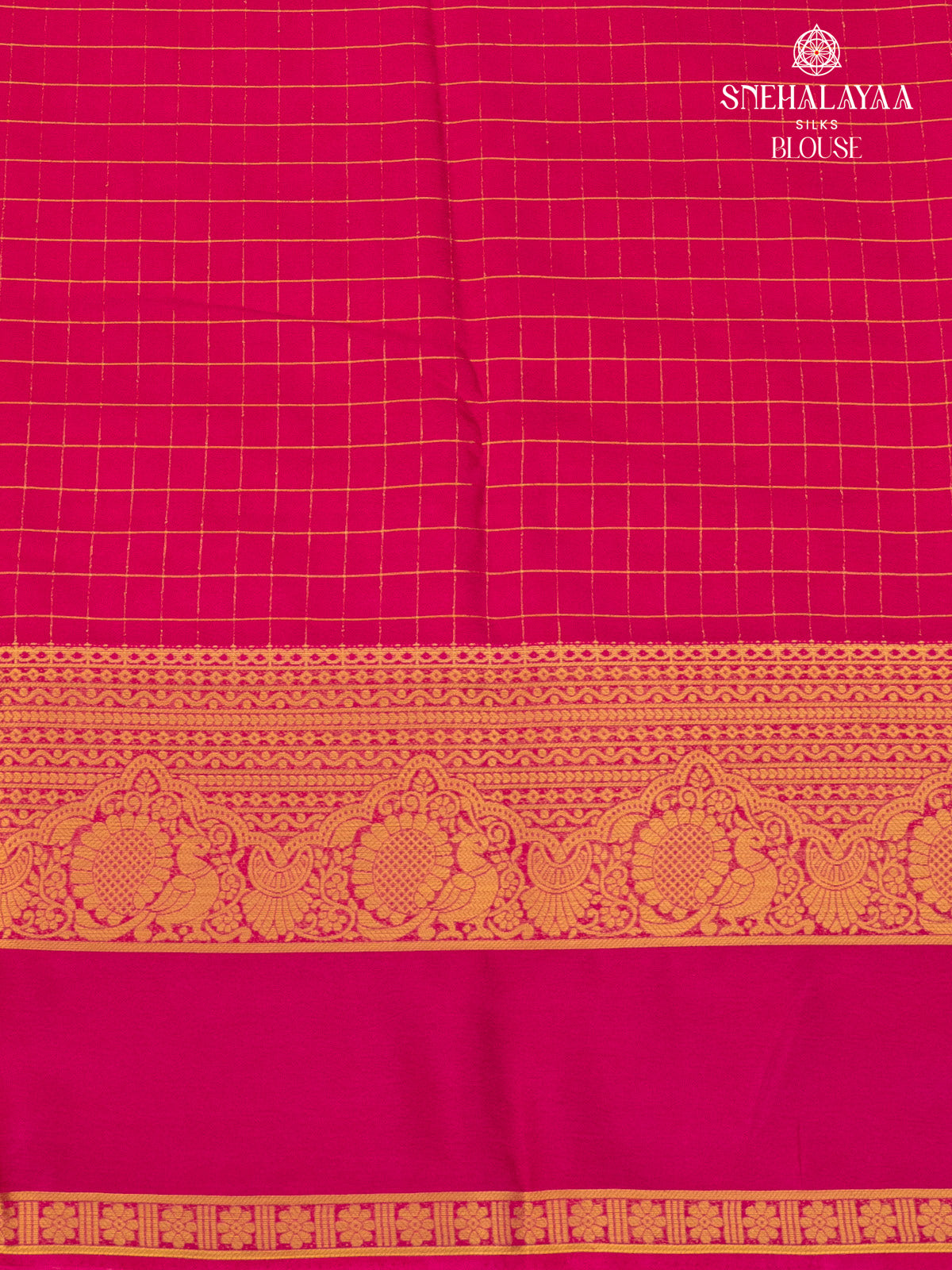 Orange Mysore Silk Saree