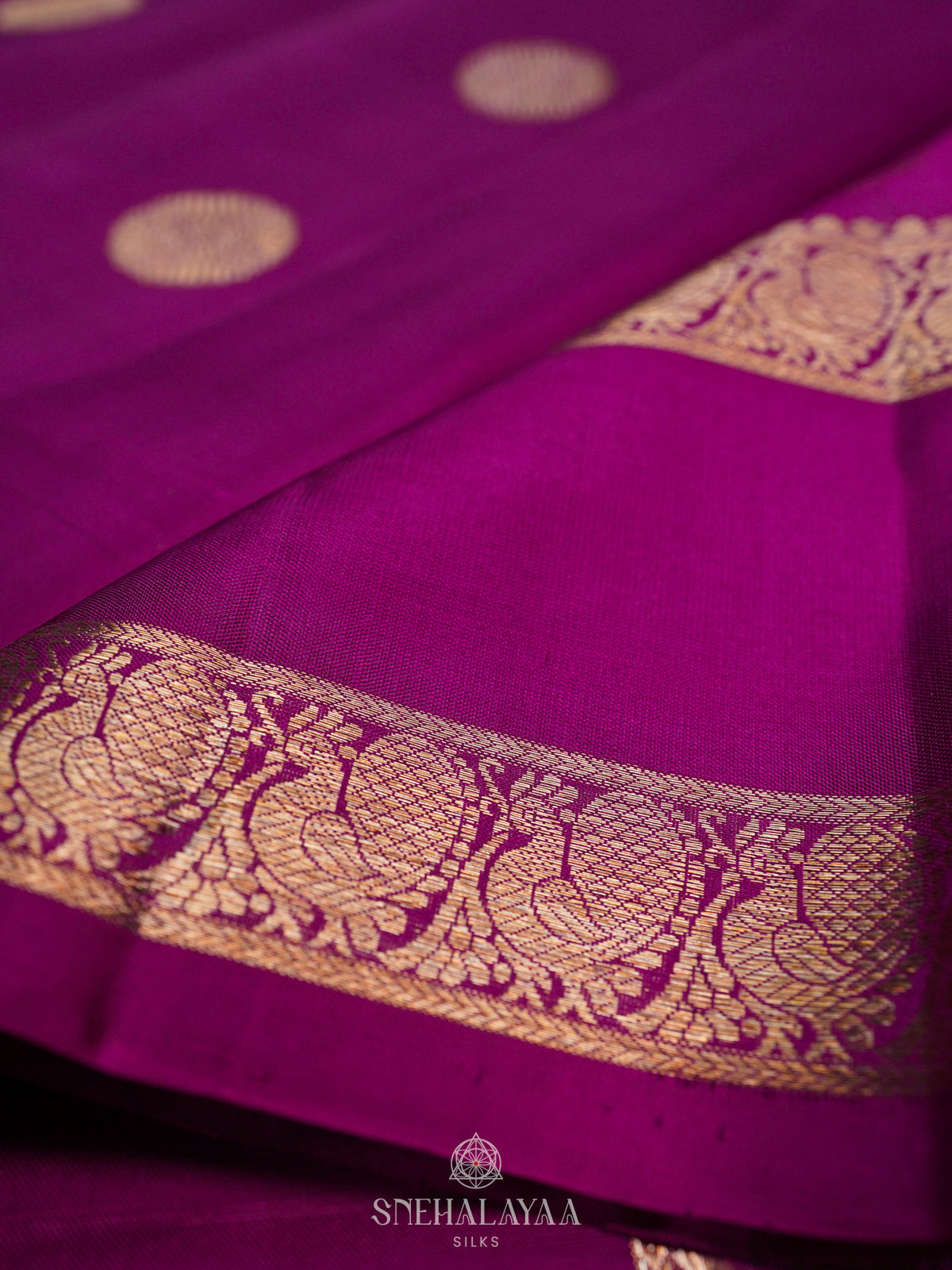 Magenta Kanjivaram Silk Saree