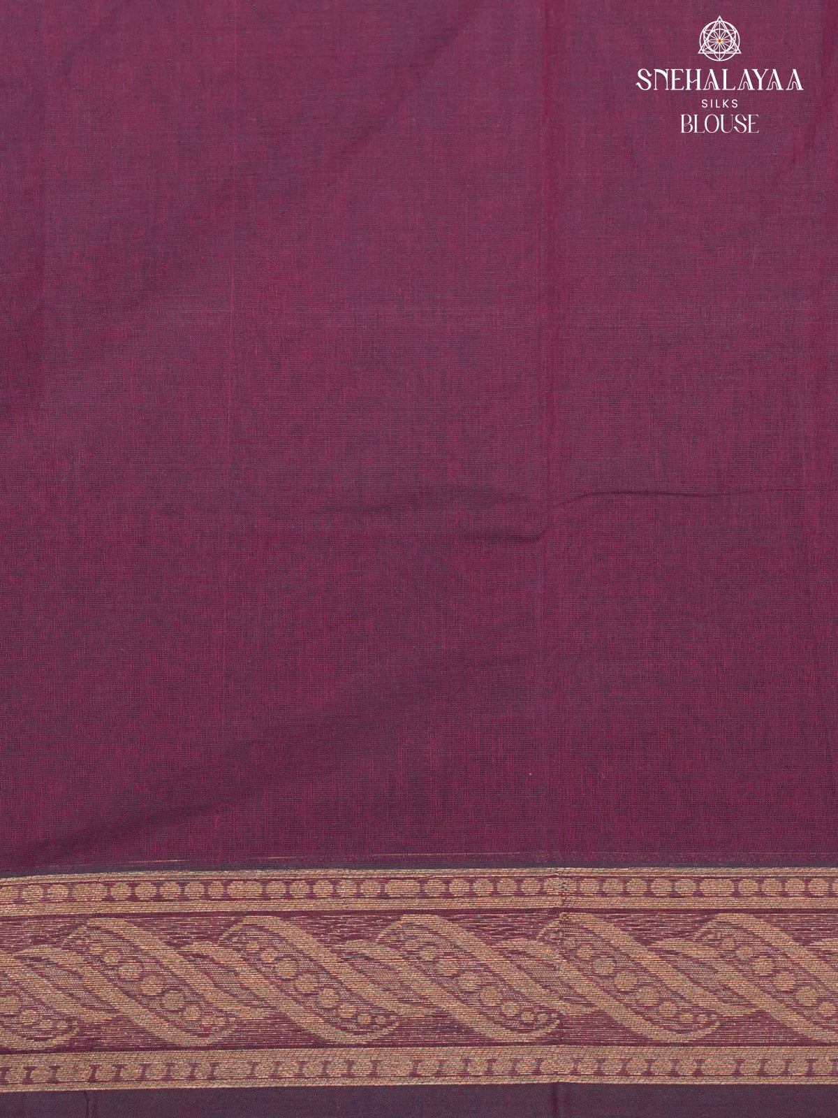 Burgundy Venkatagiri Cotton Saree