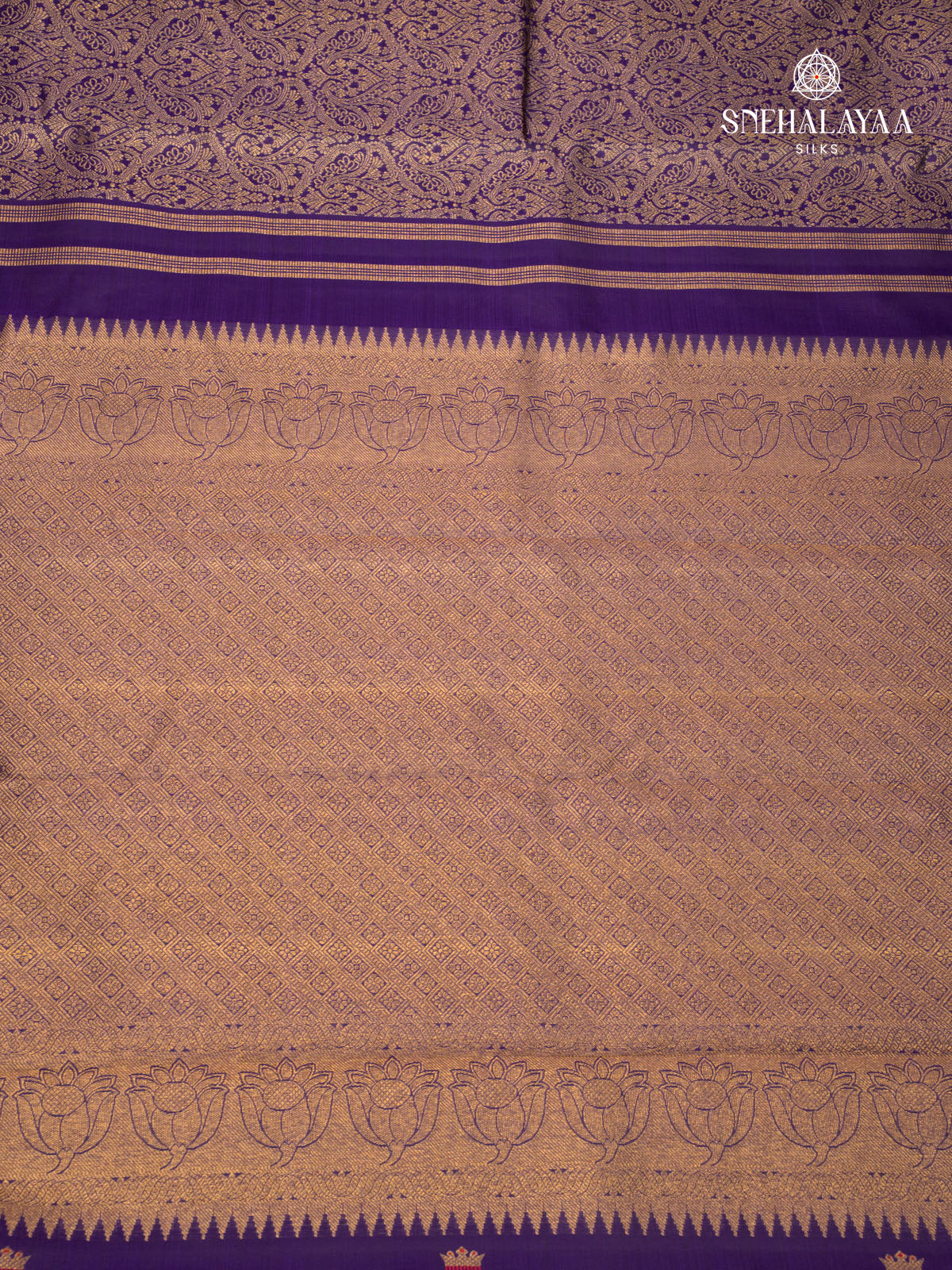 Indigo Kanjivaram Silk Saree