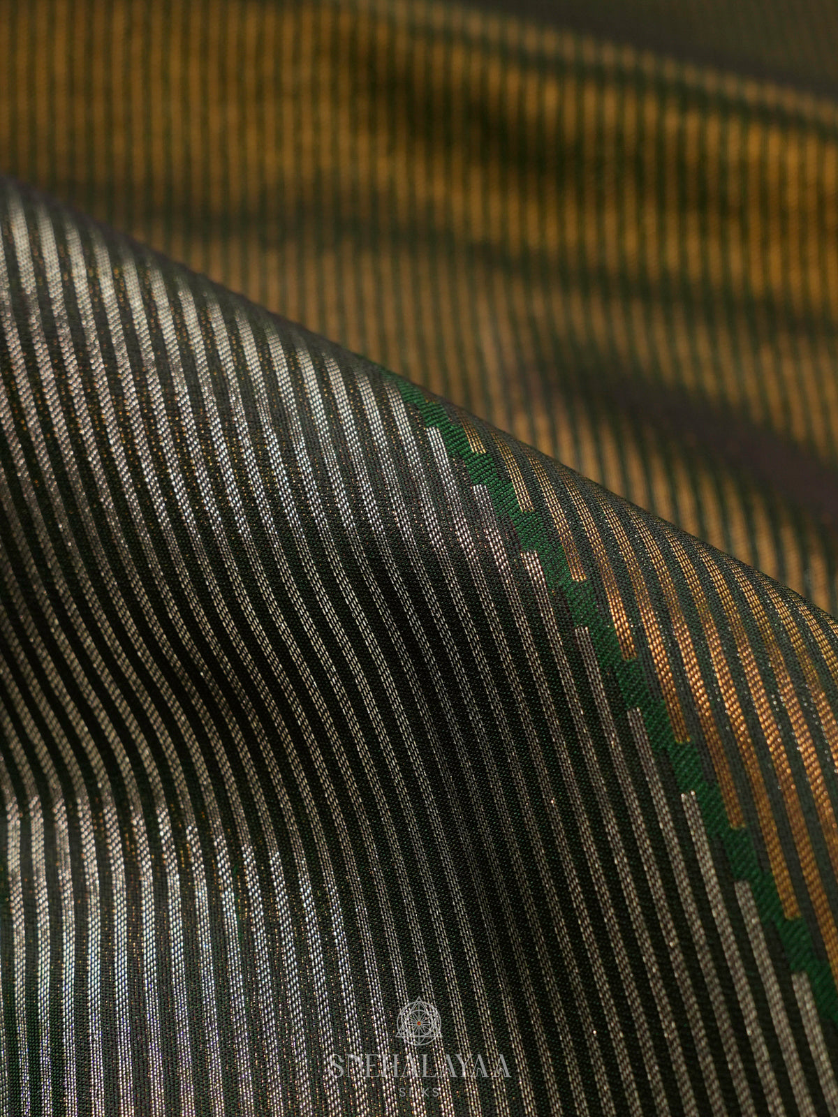 Forest Green Kanjivaram Silk Saree