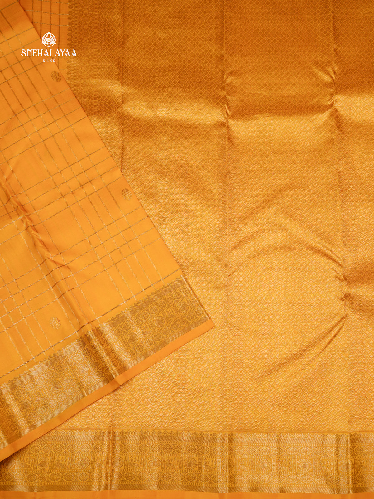 Yellow Kanjivaram Silk Saree