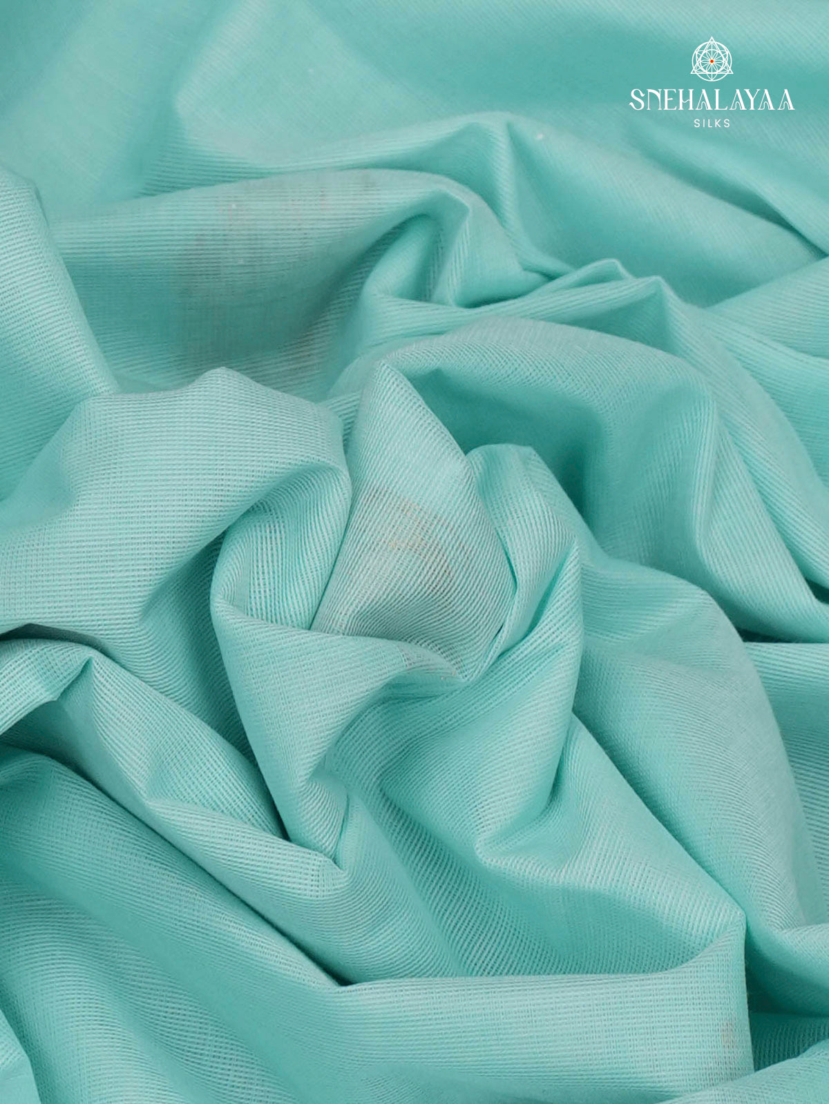 Sky Blue Venkatagiri Cotton Saree