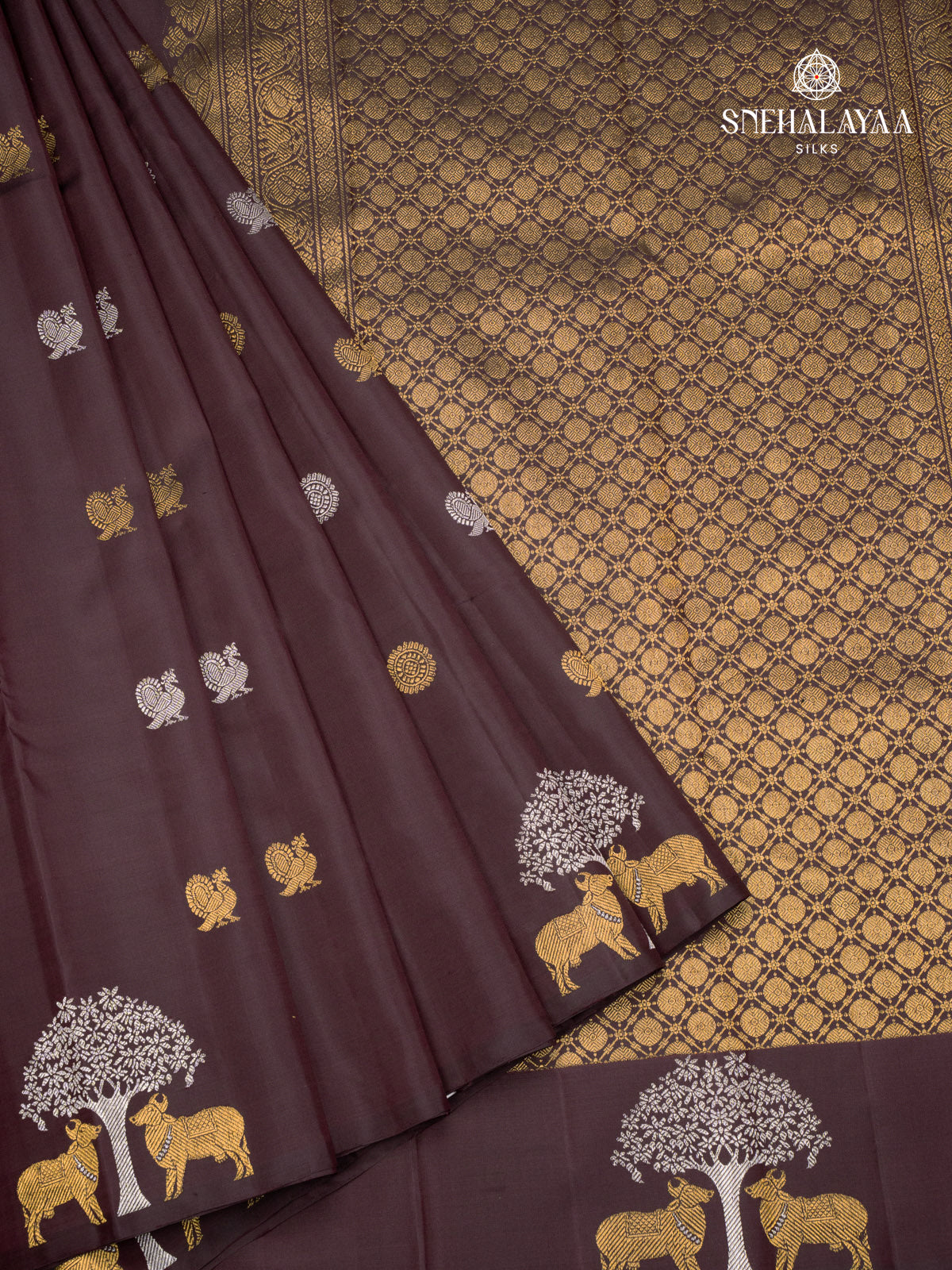 Purple Kanjivaram Silk Saree