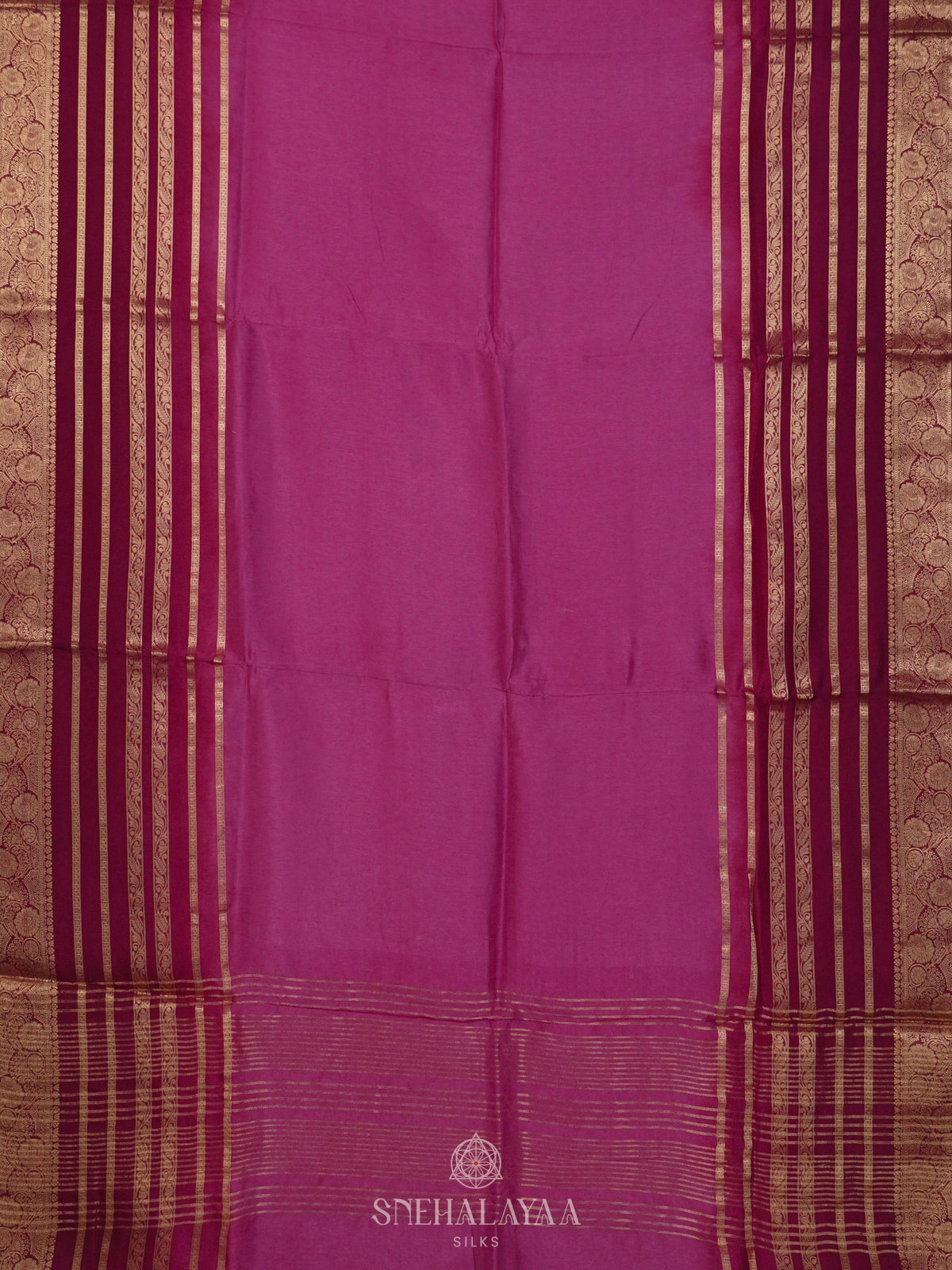 Raspberry Red Banaras Silk Saree