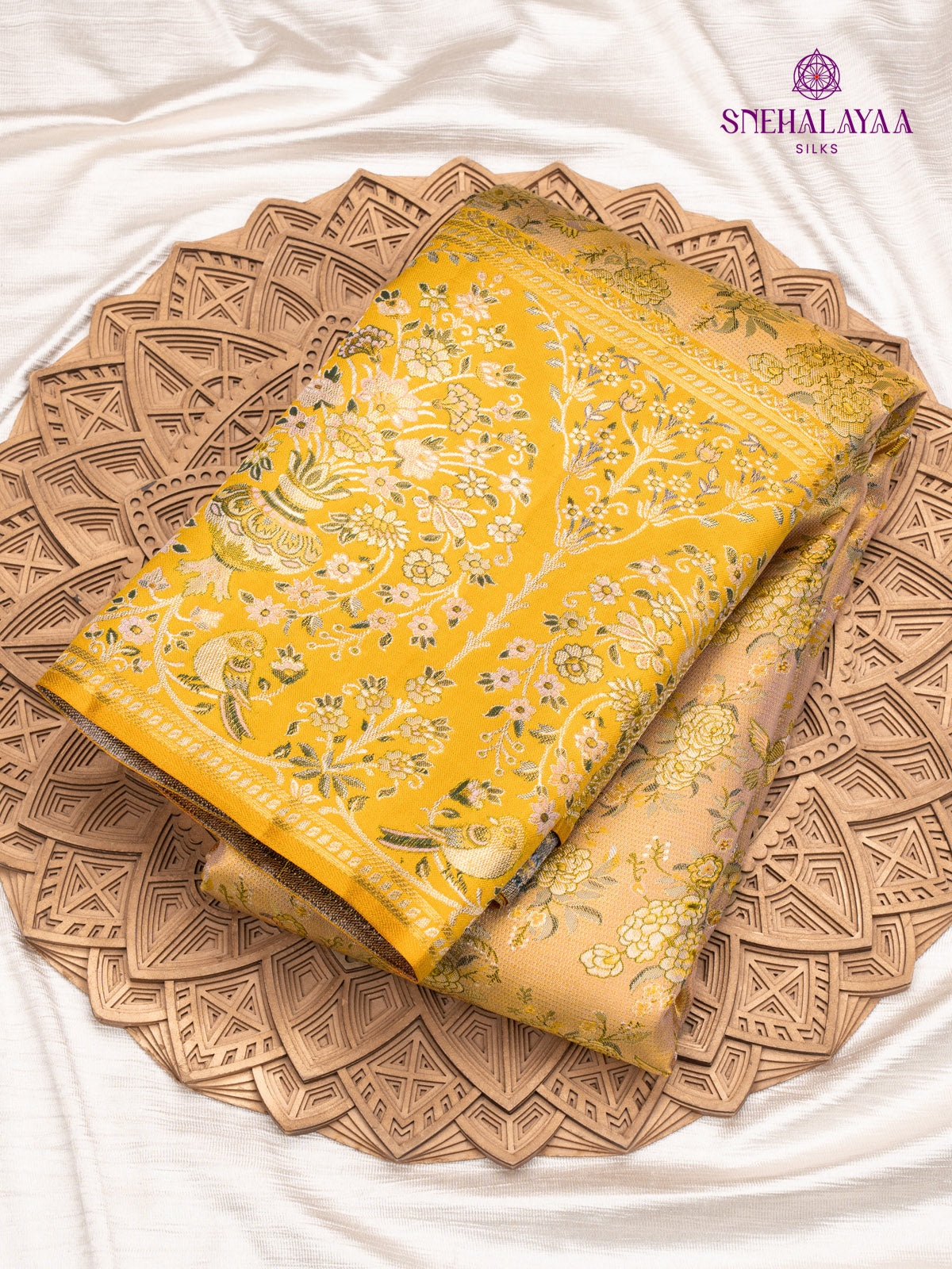 Sandal Tissue Kanjivaram Silk Saree