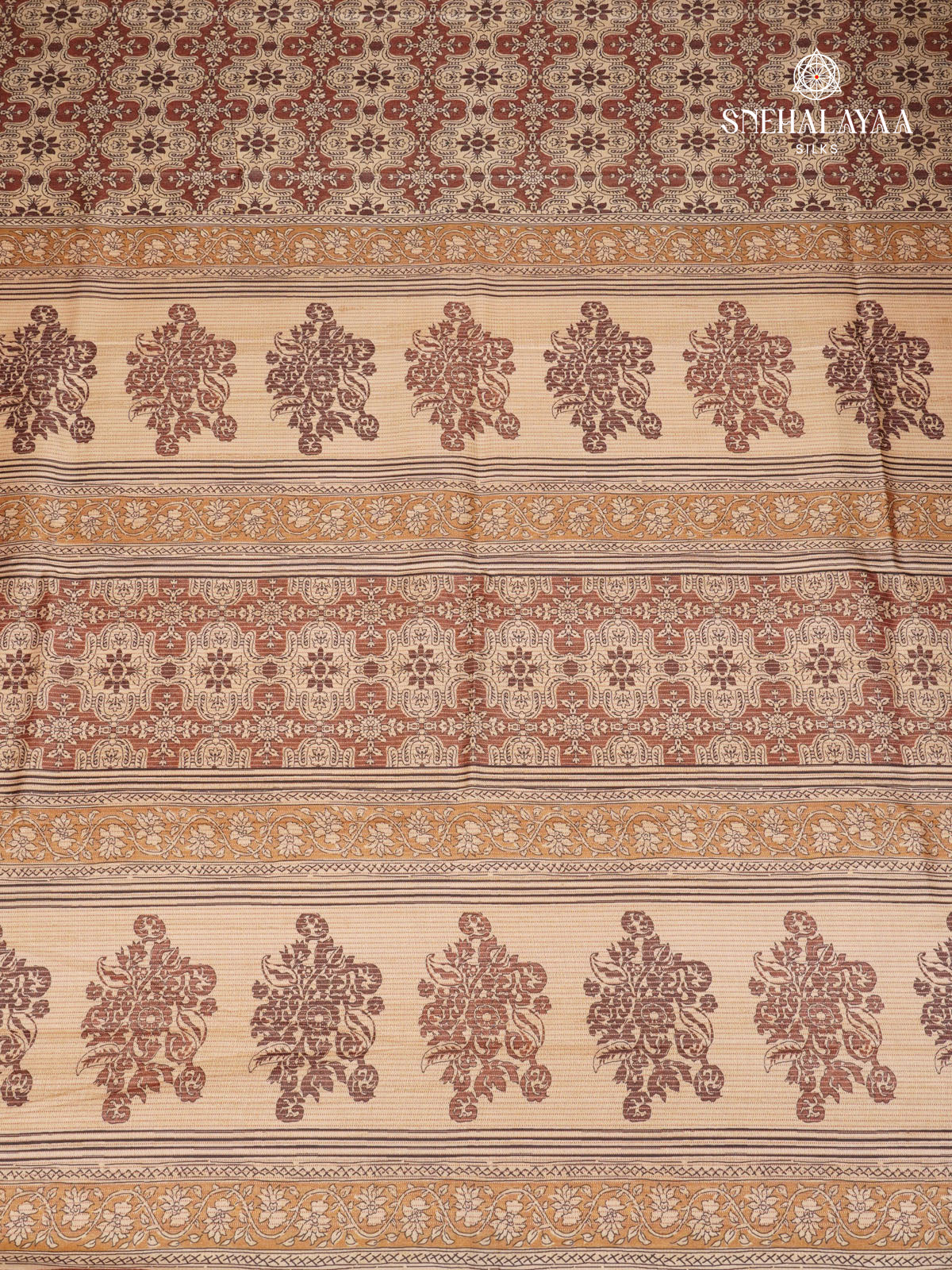 Brown Tussar Saree