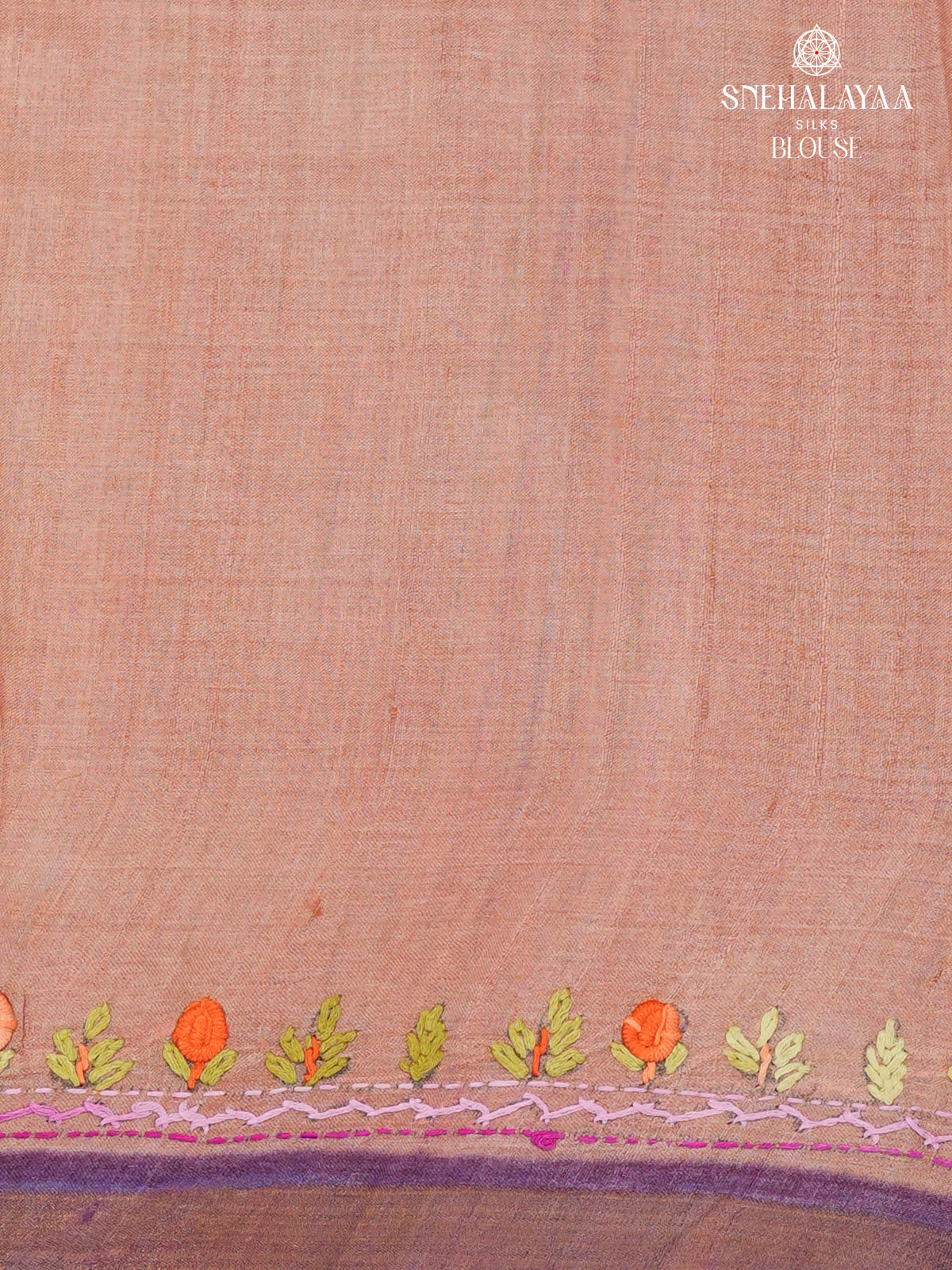 Lavender Pure Tussar Silk Saree