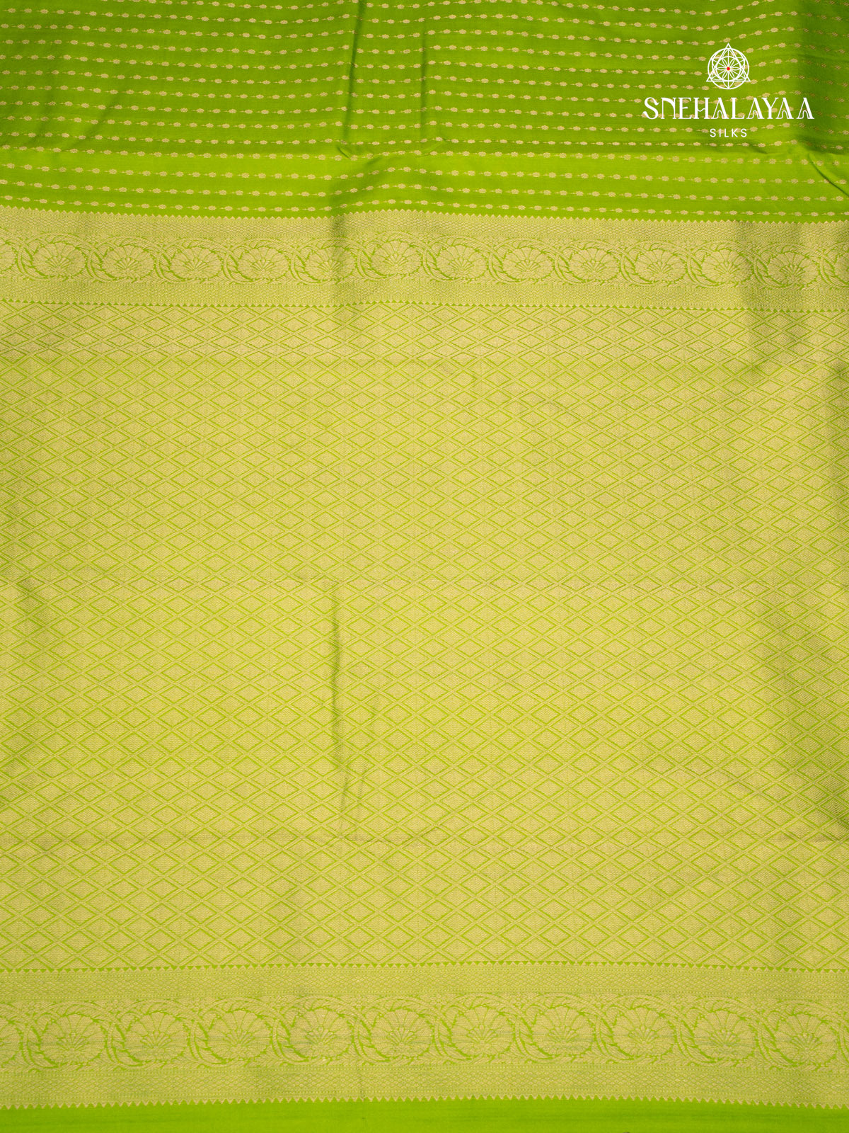 Parrot Green Kanjivaram Silk Saree