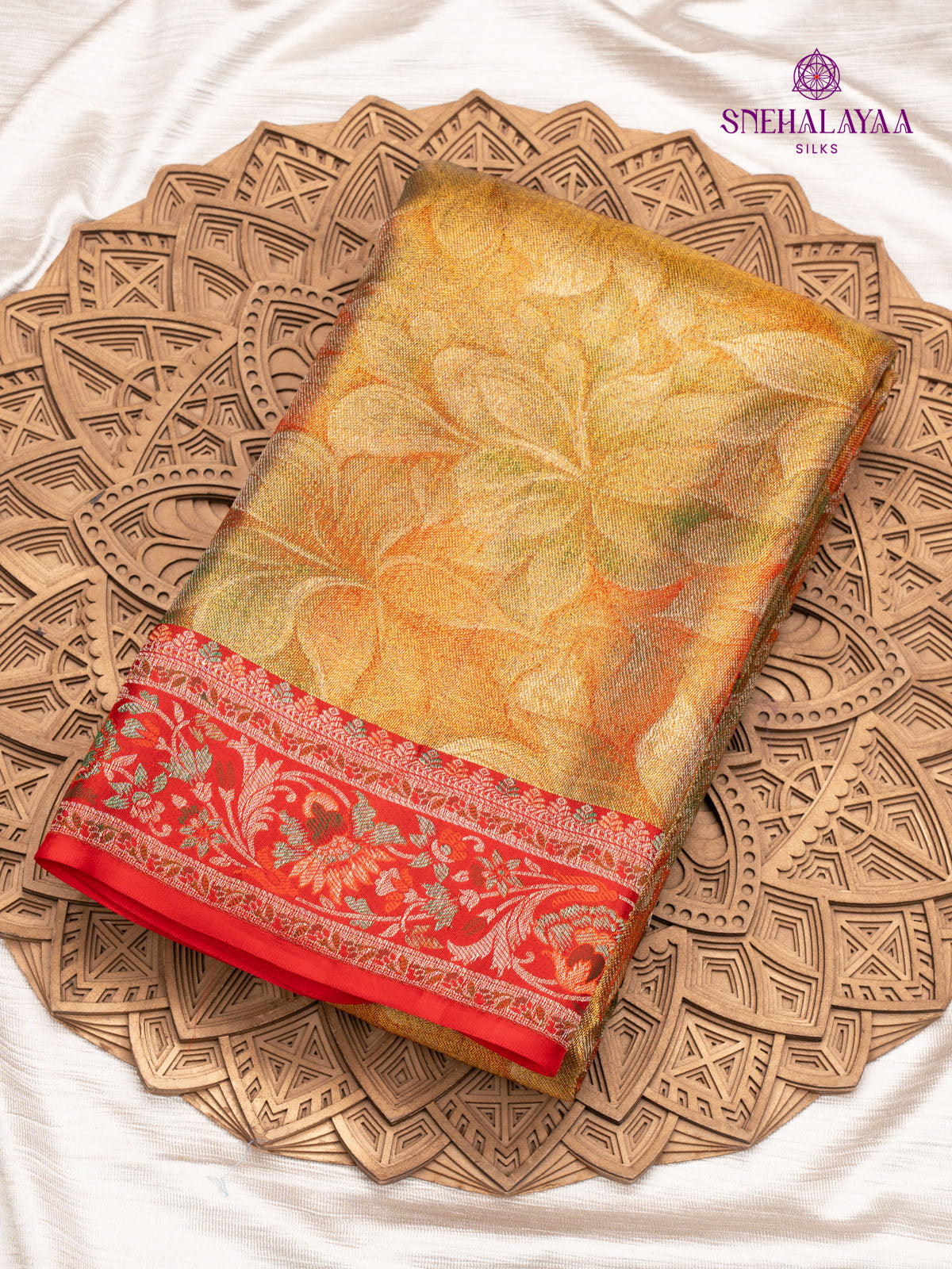 Peach Kanjivaram Silk Saree