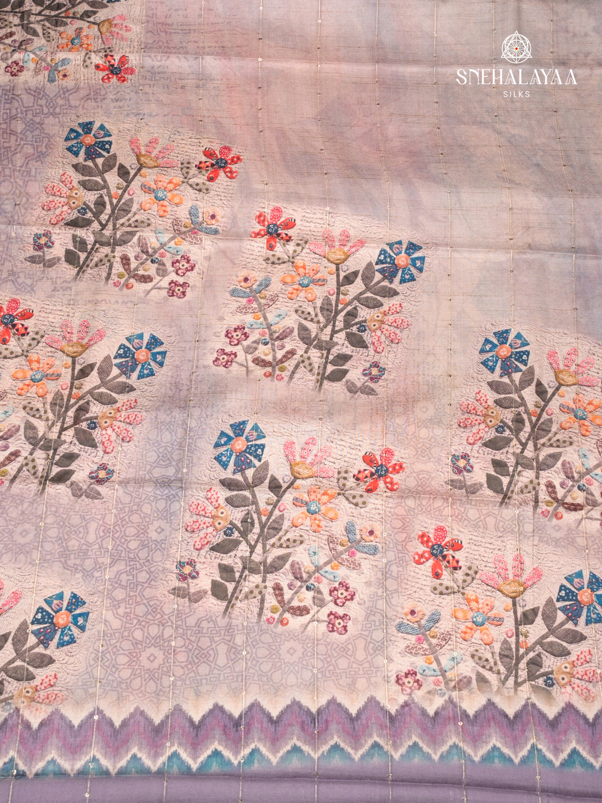 Off White Tussar Saree