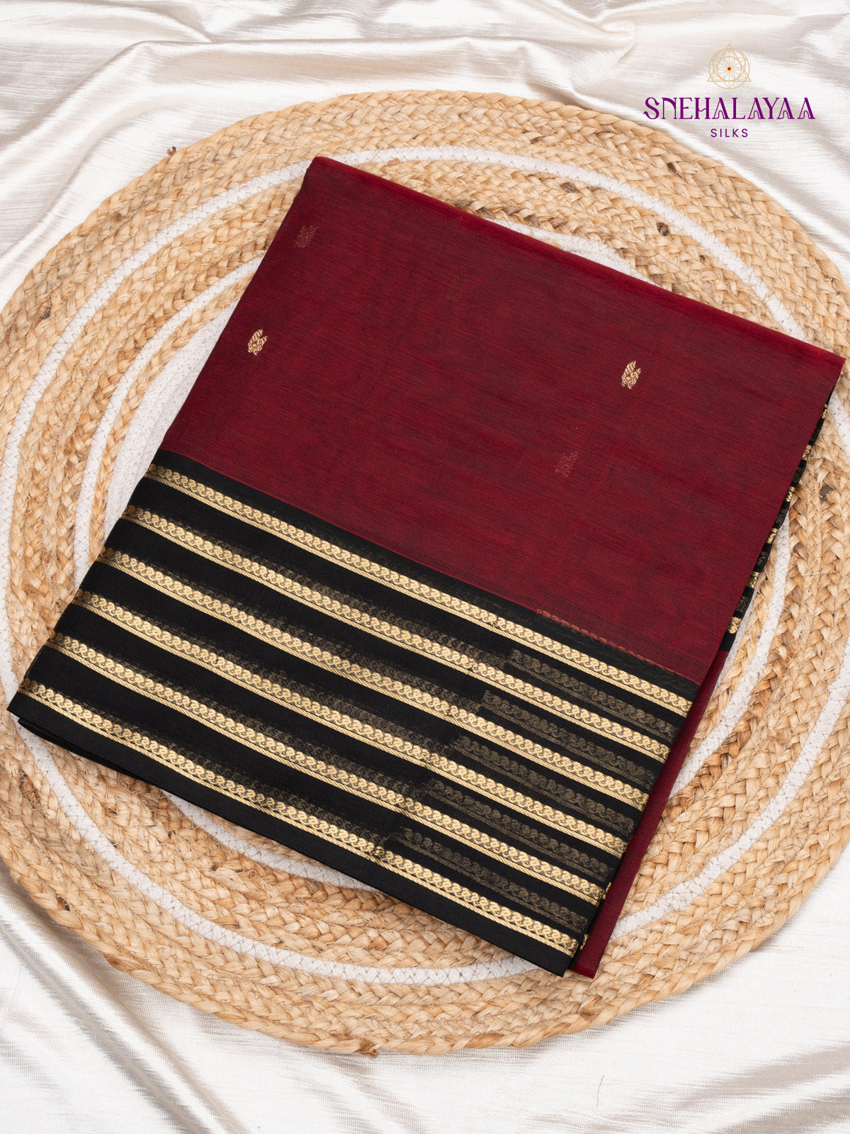 Maroon Kanchi Silk Cotton Saree