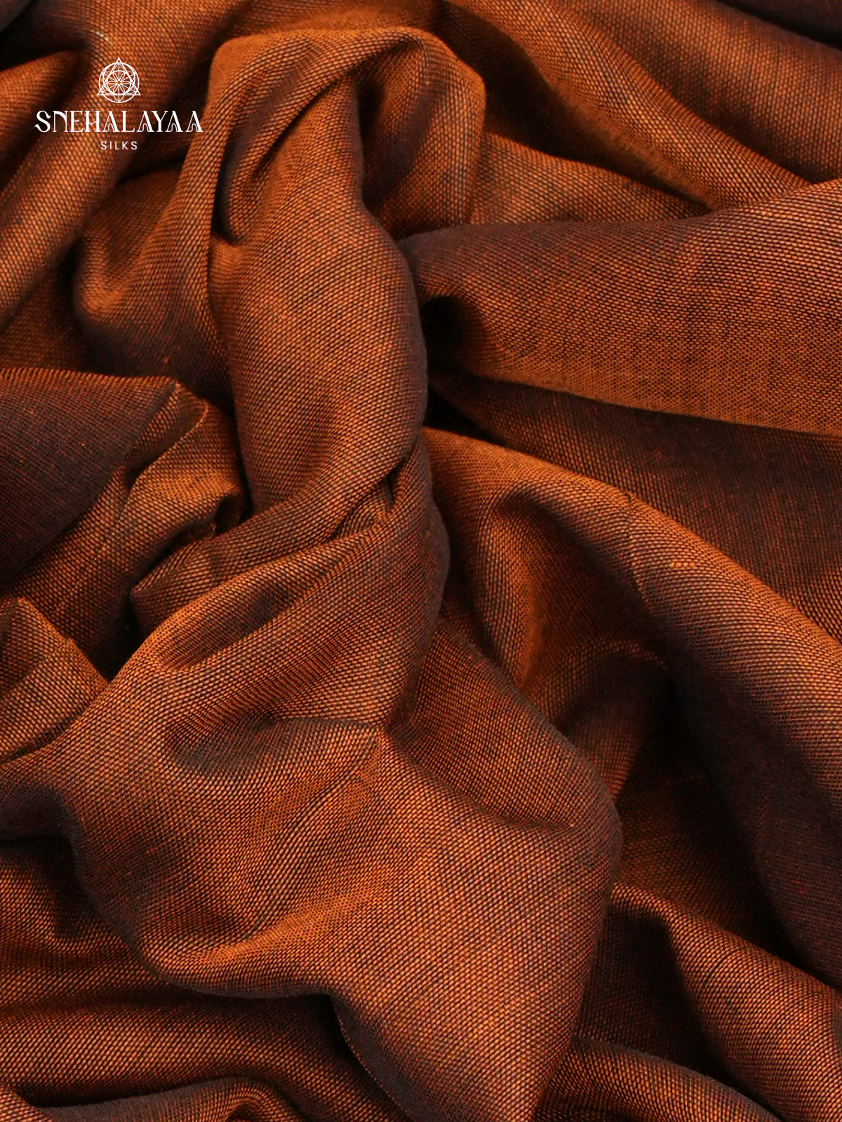Mustard Brown Narayanpet Cotton Saree