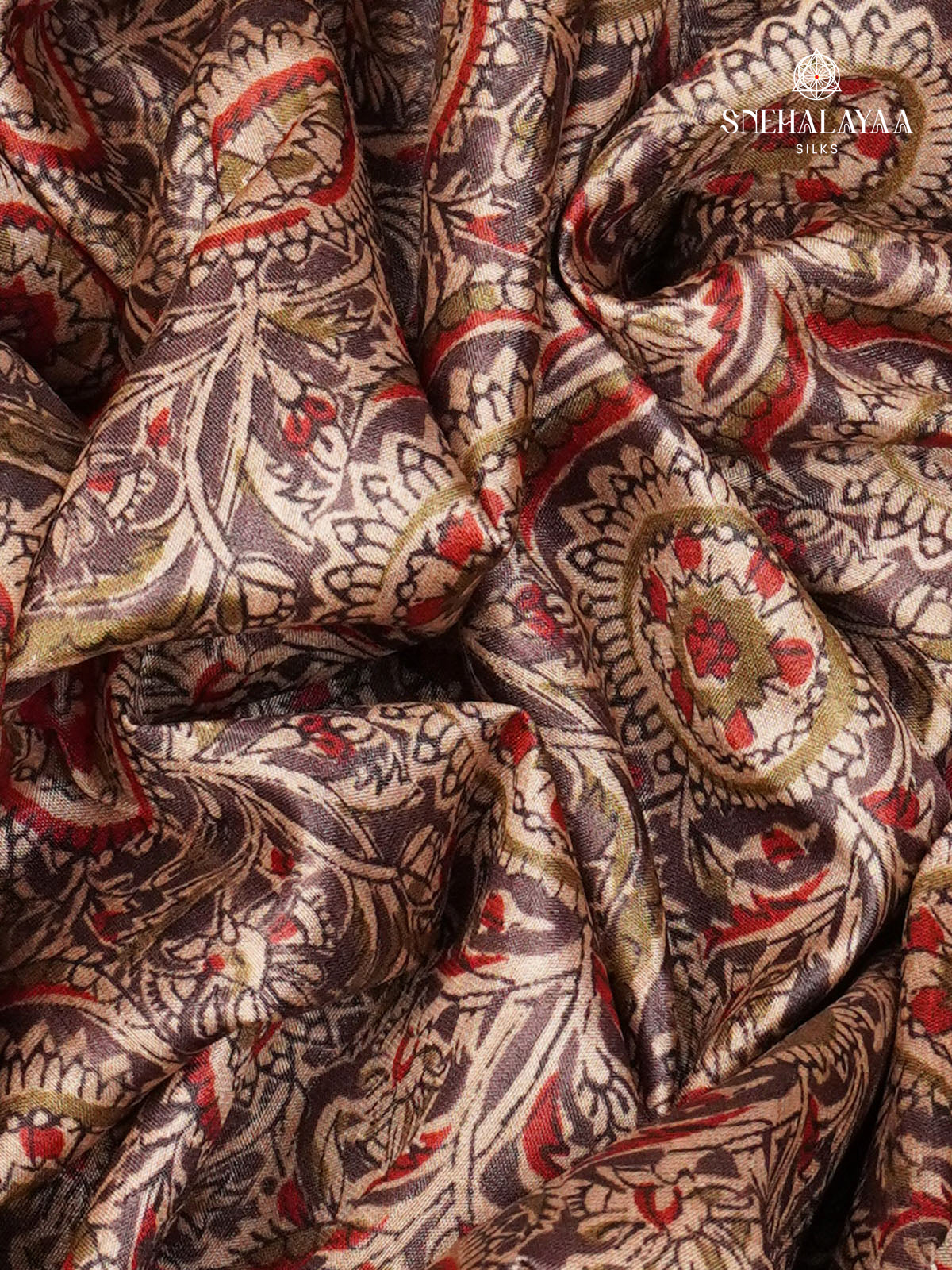 Brown Tussar Saree