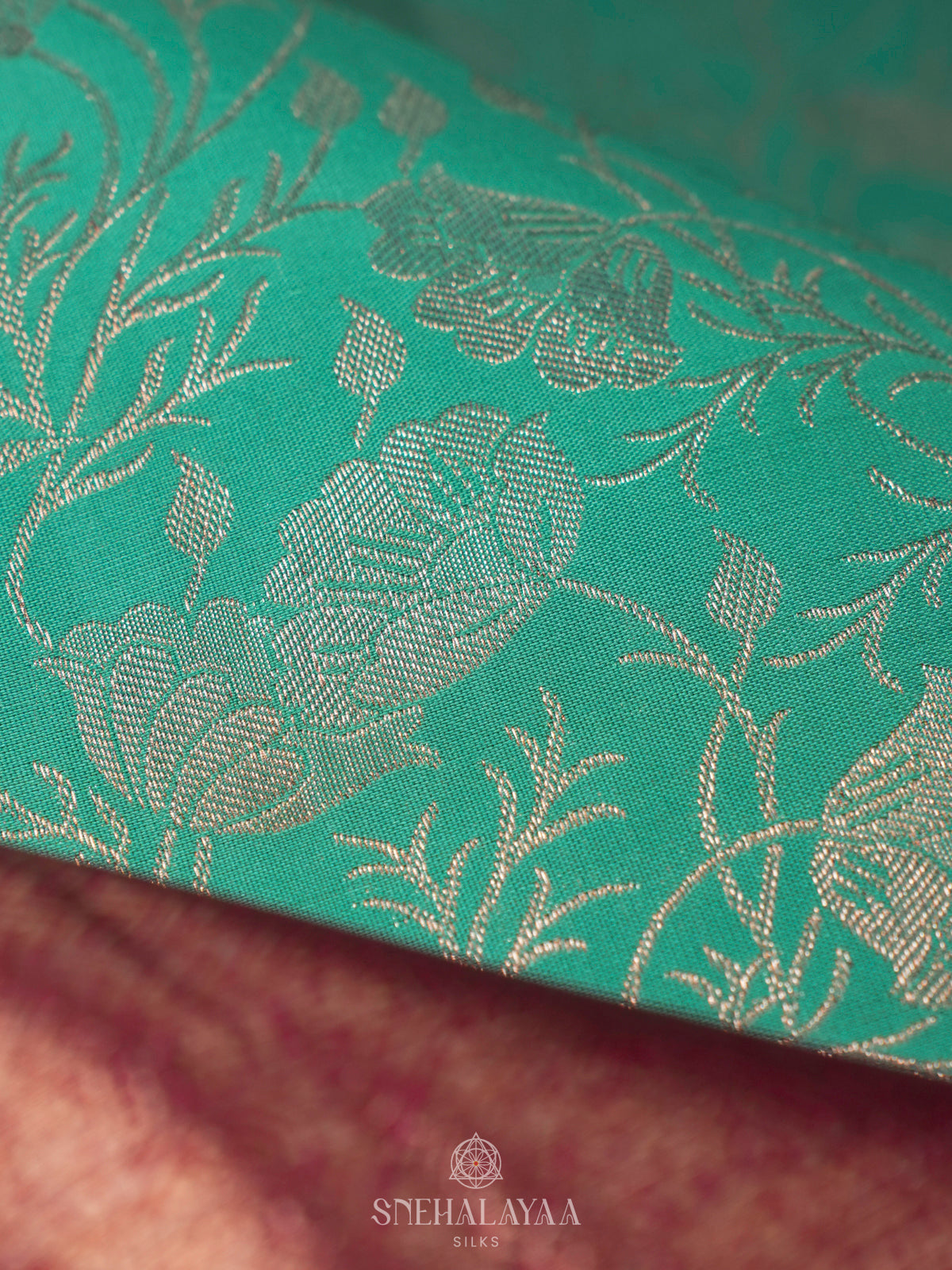 Mint Green Kanjivaram Silk Saree