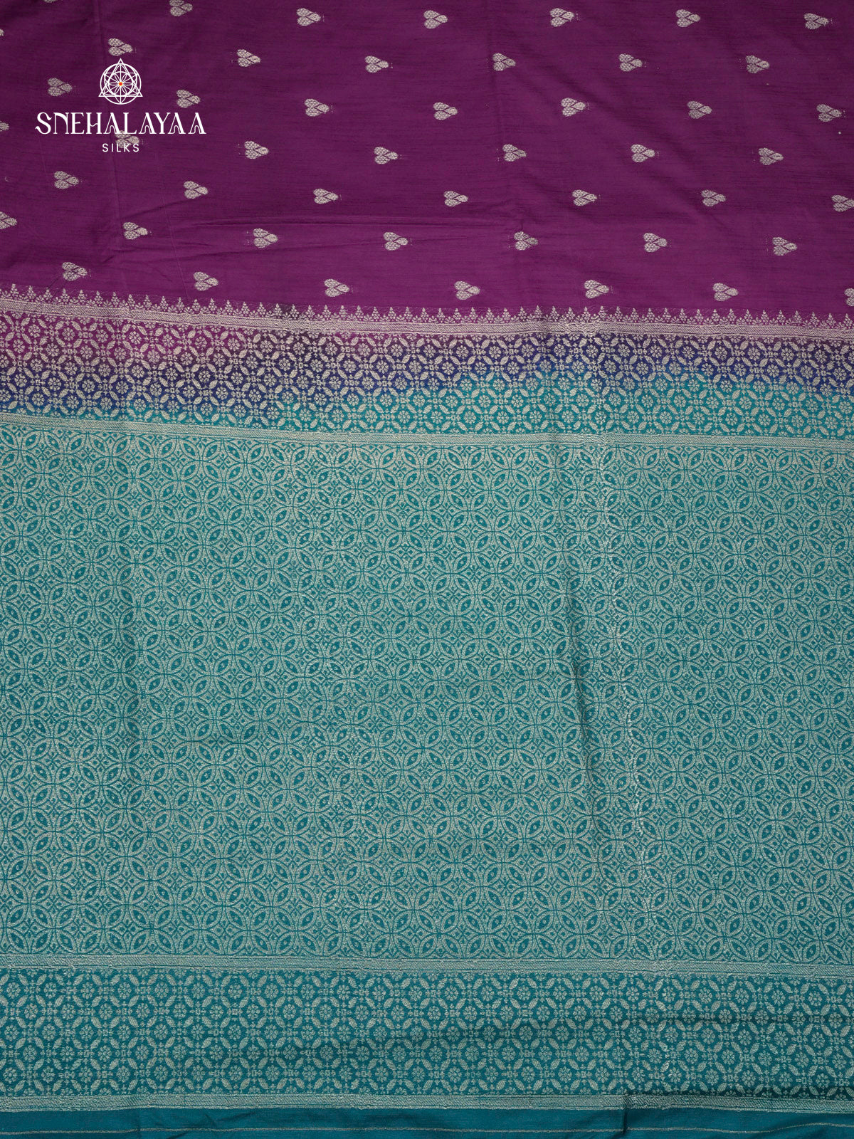 Purple Banaras Dola Silk Saree