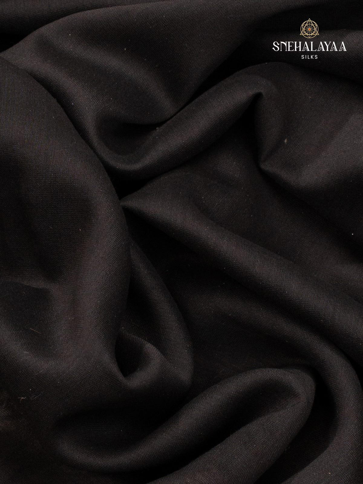 Black Chanderi Saree