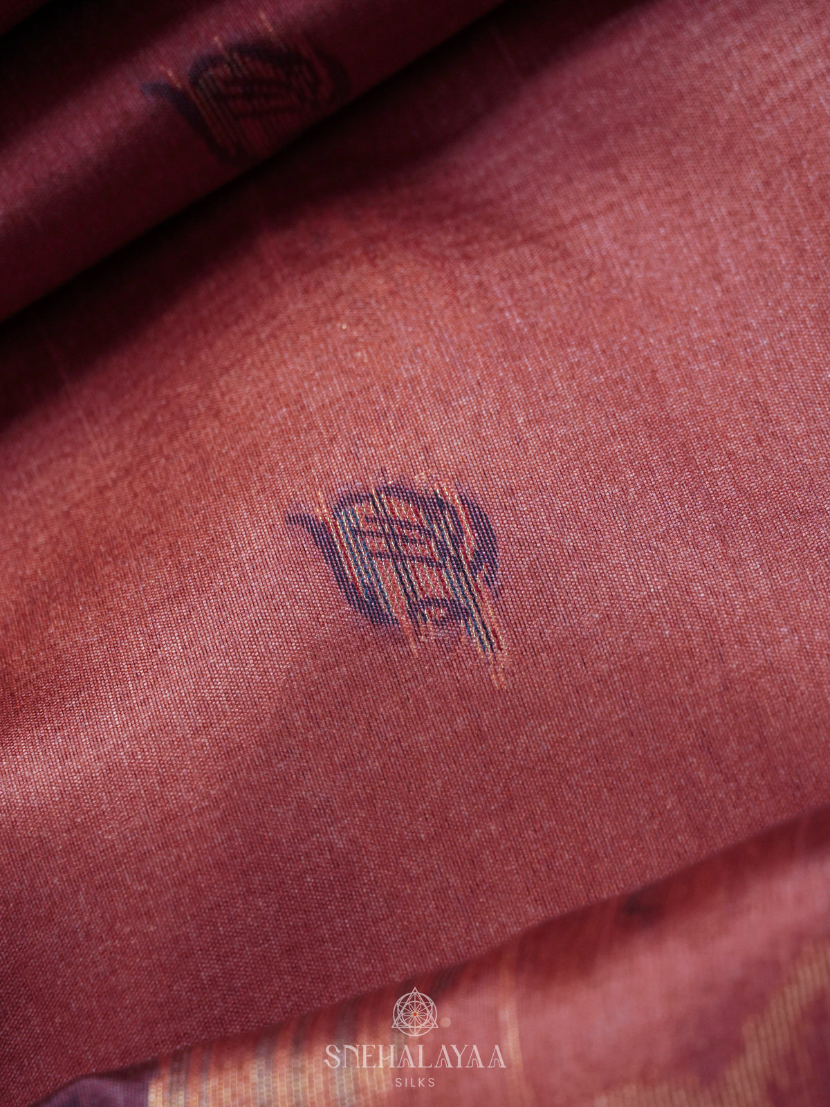 Dusky Rose Jute Saree