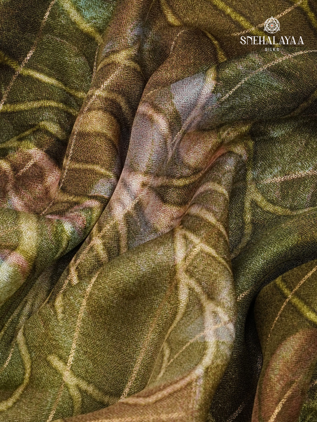 Green Dola Silk Saree