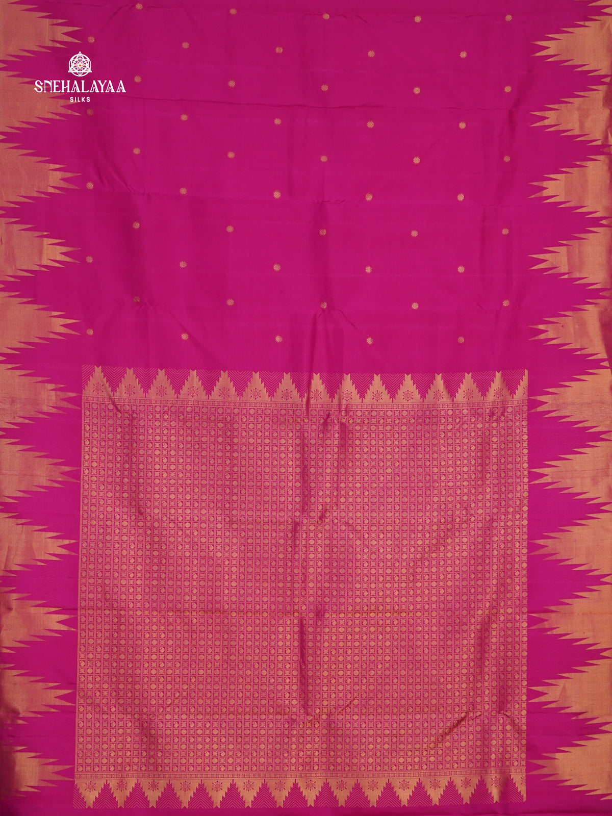 Rani Pink Kanjivaram Silk Saree