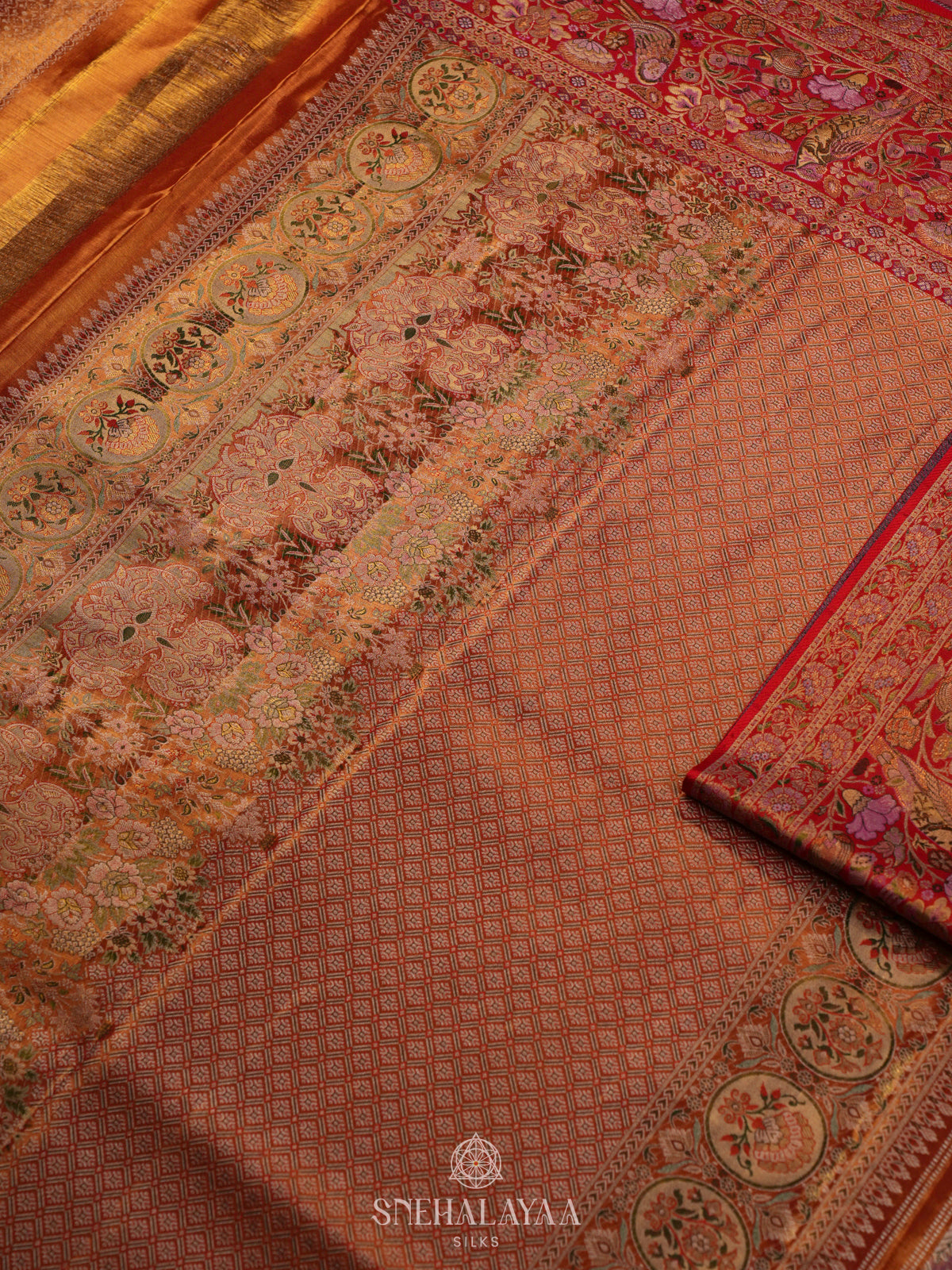 Rose Pink Kanjivaram Silk Saree