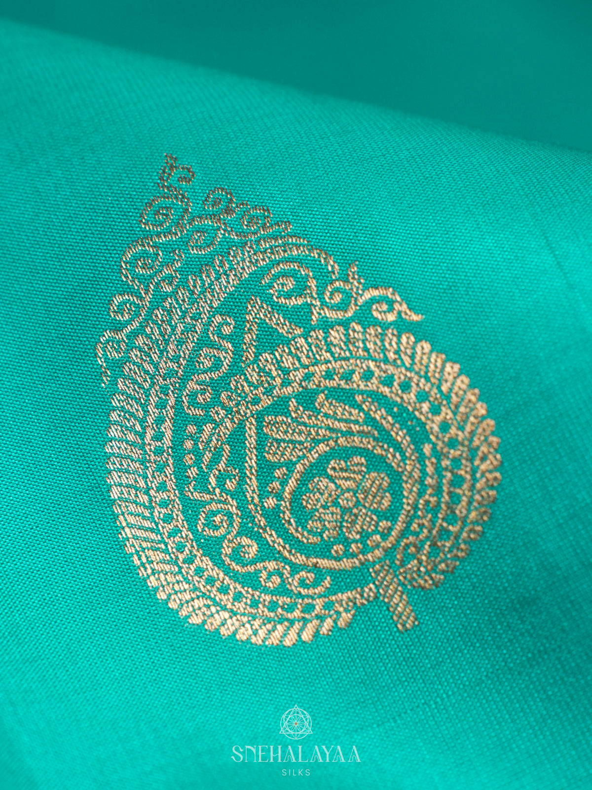 Sky Blue Kanjivaram Silk Saree