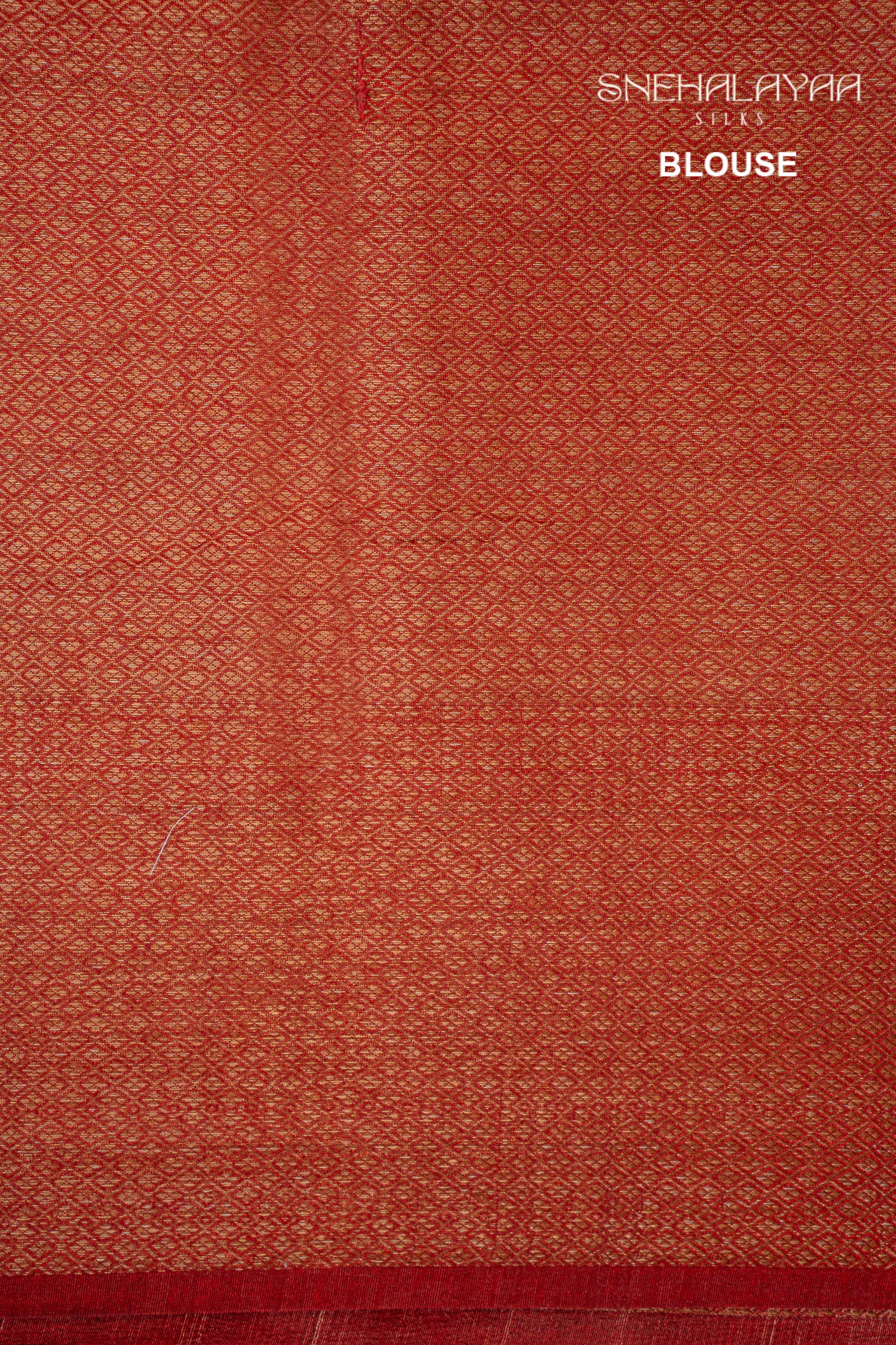Crimson Red Printed Jute Tussar Saree
