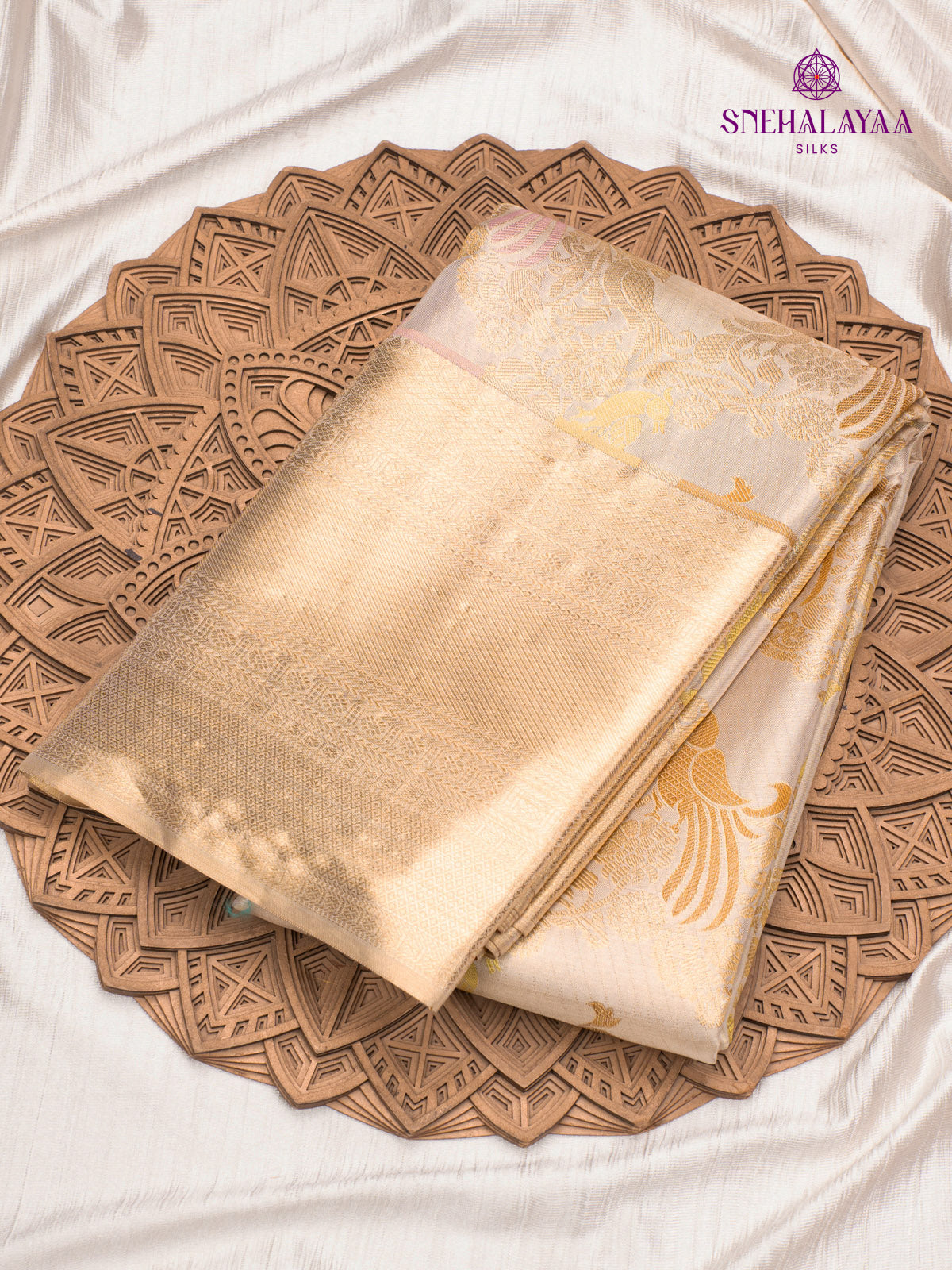 Peach Kanjivaram Silk Saree