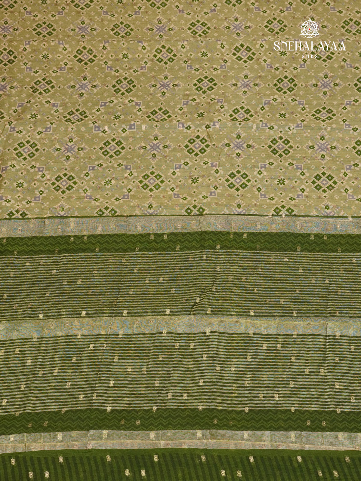 Sage Green Chanderi Saree