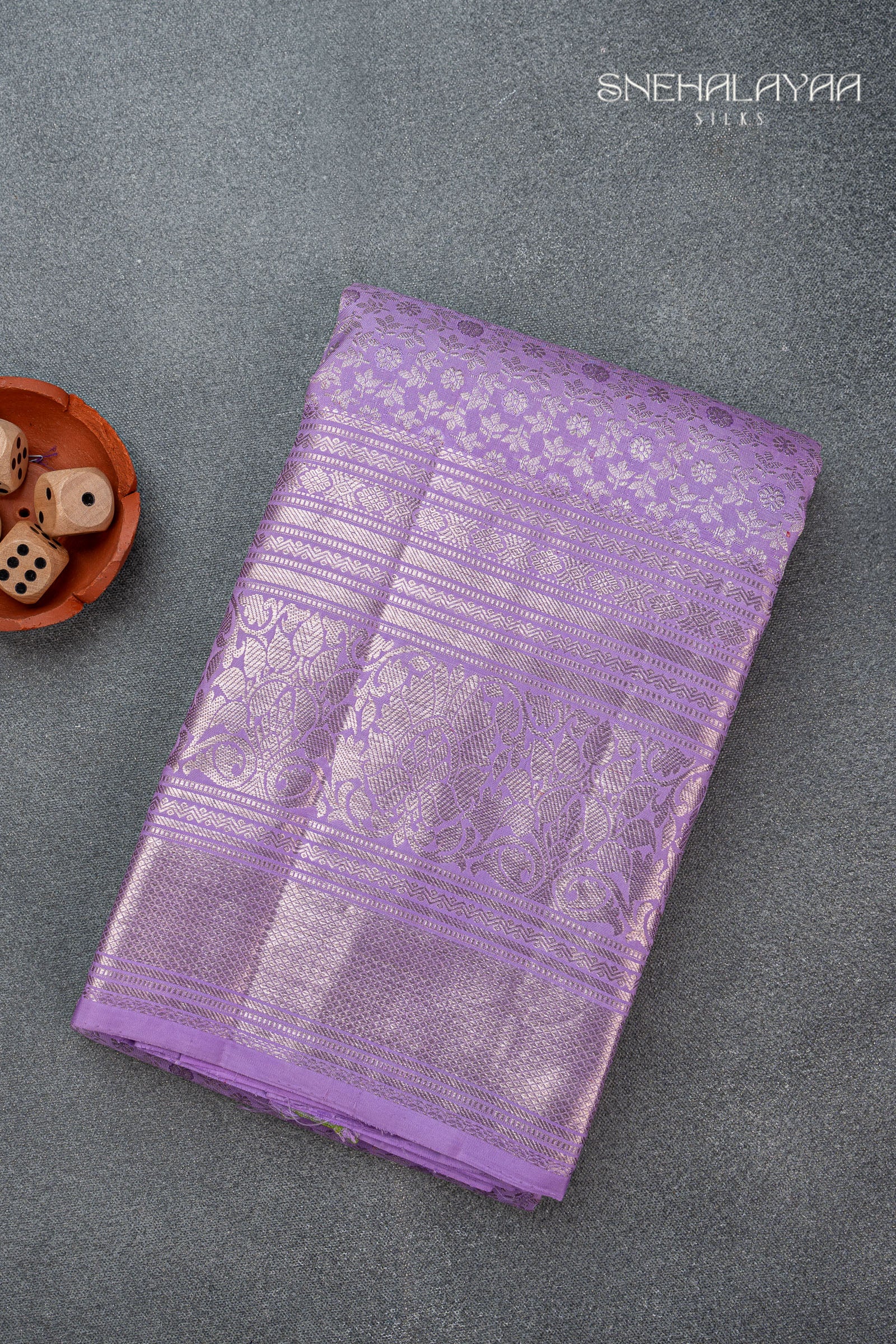 Orchid Purple Kancheevaram Silk Saree