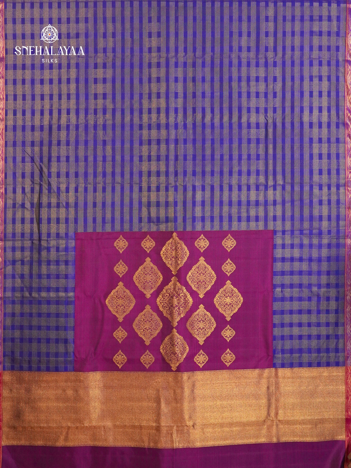 Rich Purple Kanjivaram Silk Saree