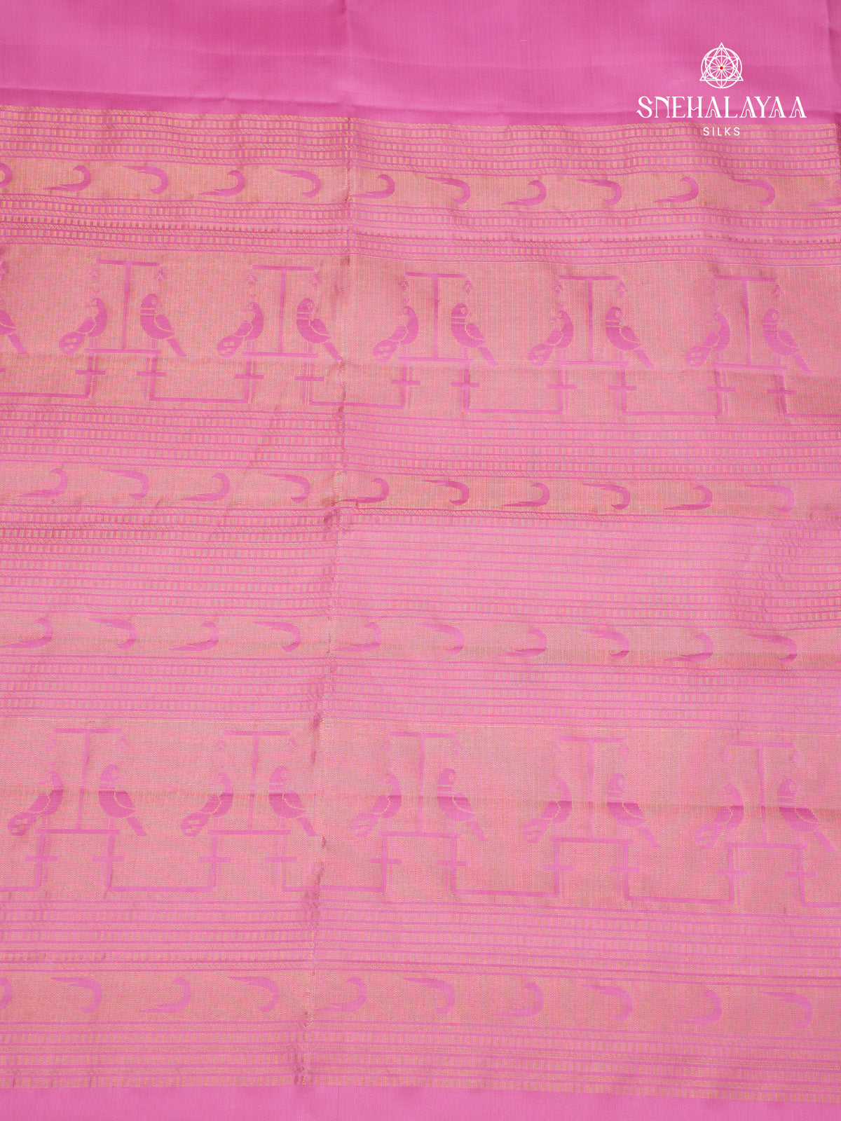 Pink Kanjivarm Soft Silk Saree