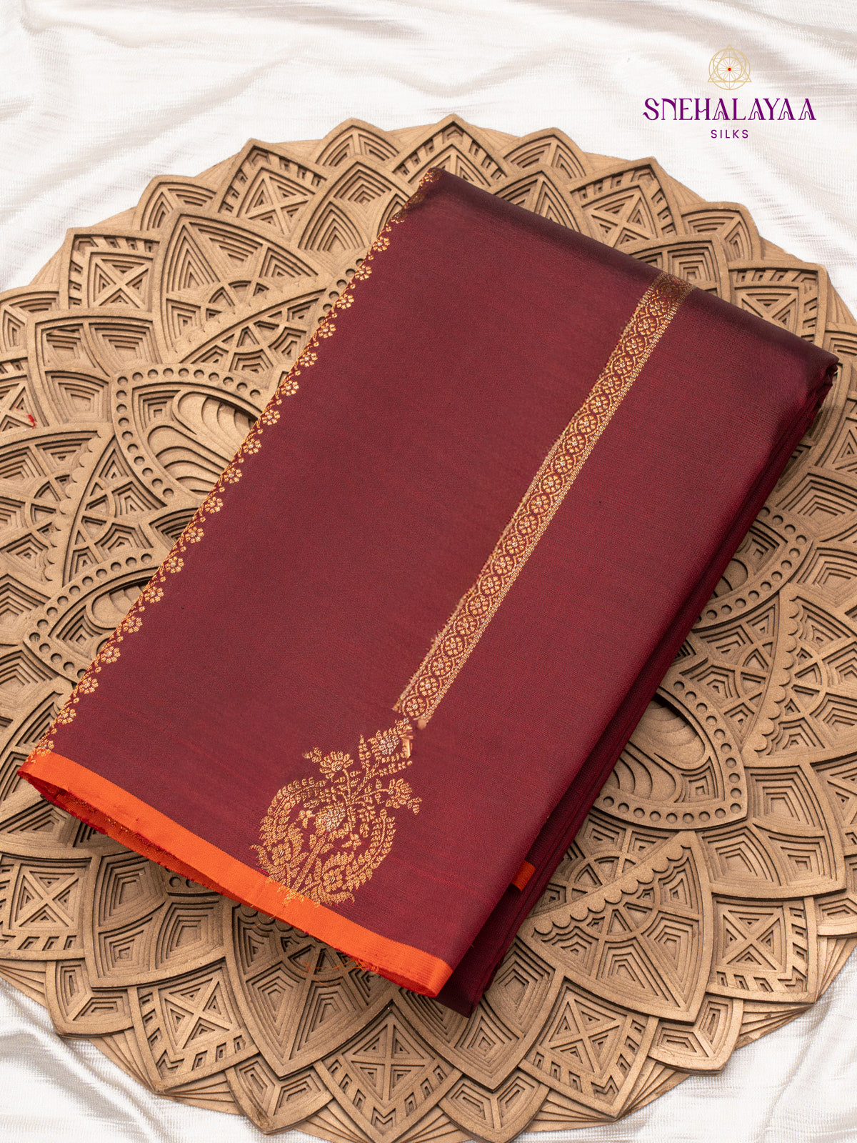 Maroon Kanjivaram Silk Saree