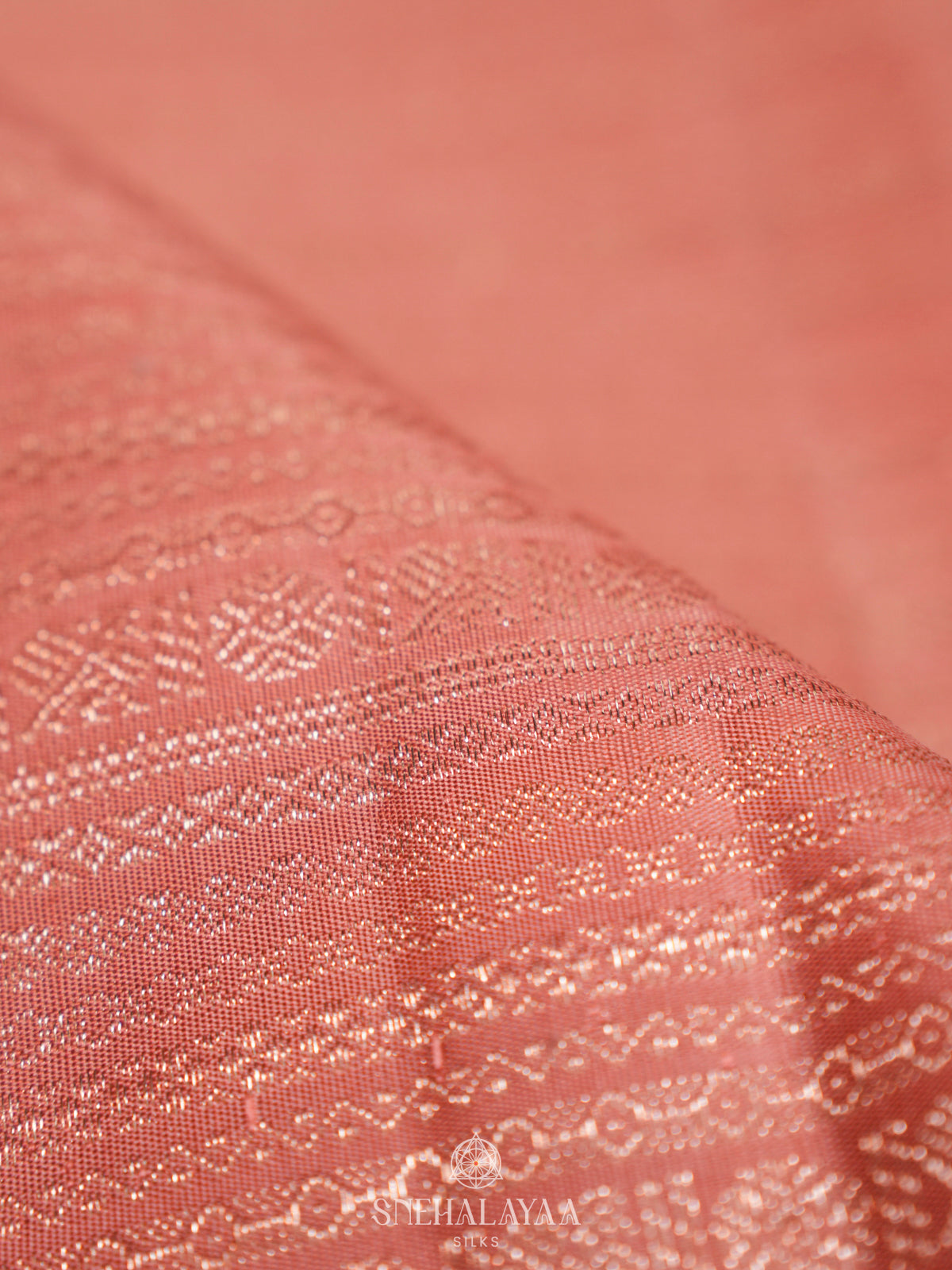 Peach Kanjivaram Silk Saree