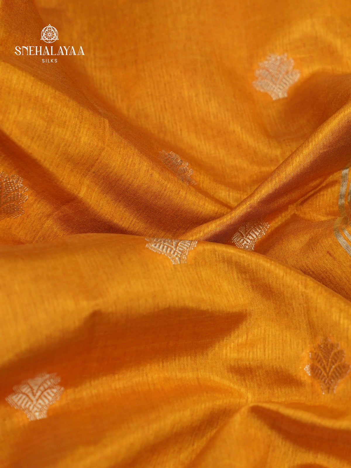 Rich Yellow Raw Silk Saree